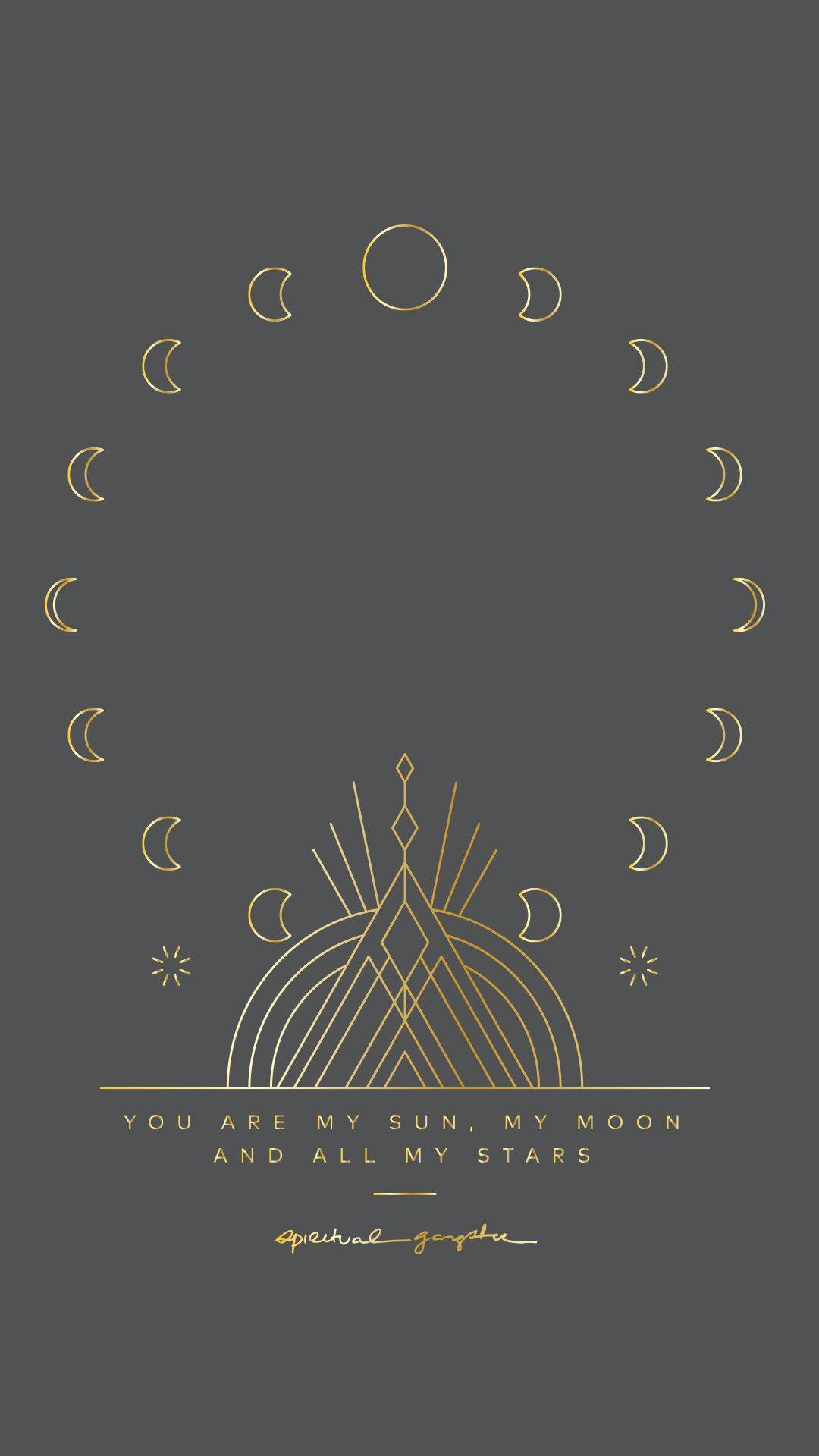 Estética Espiritual de Fase Lunar Fondos de pantalla