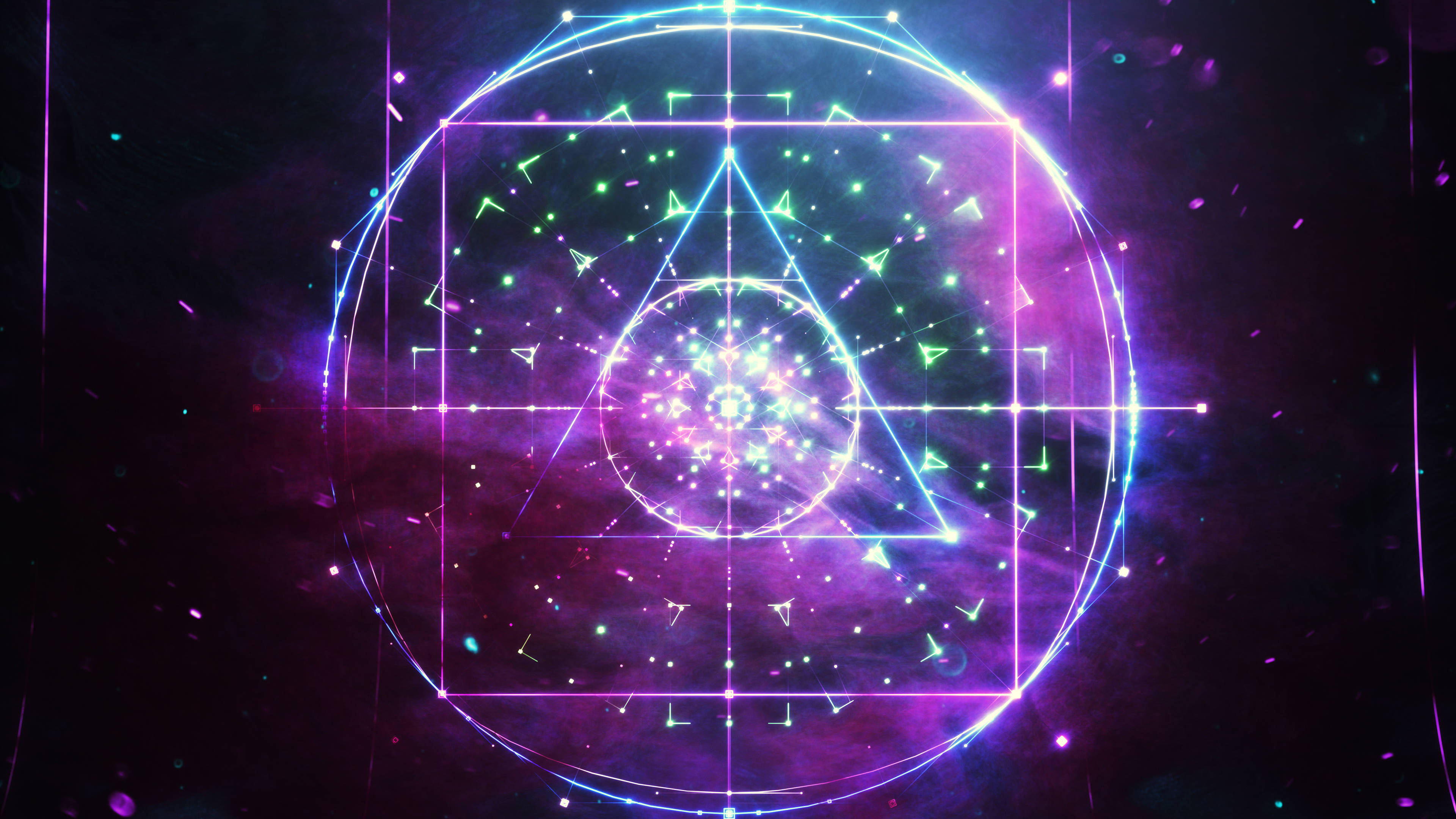 Estética Espiritual de Geometría Sagrada Fondos de pantalla