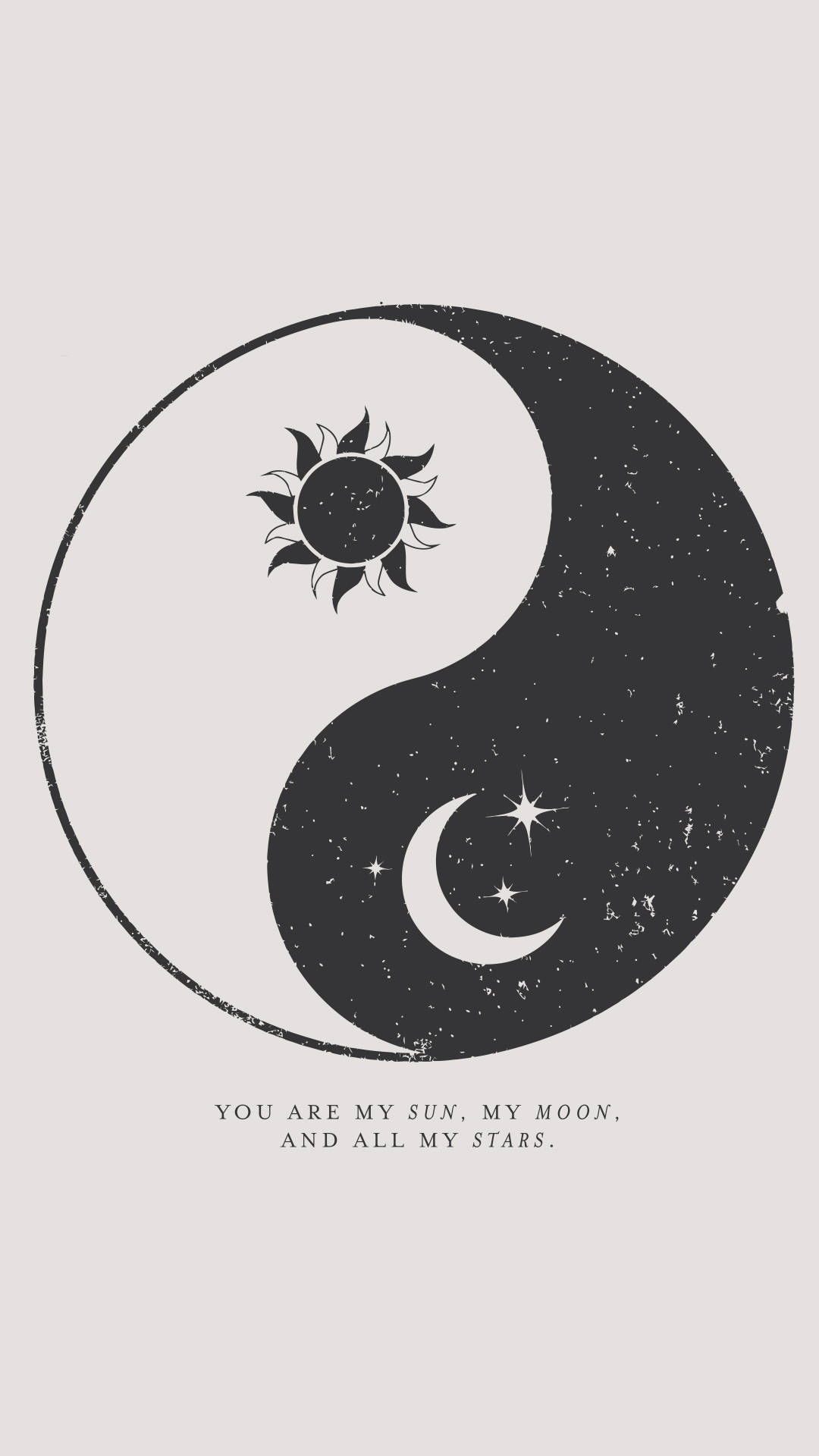Estética Espiritual Sol-Luna Yin Yang Fondos de pantalla