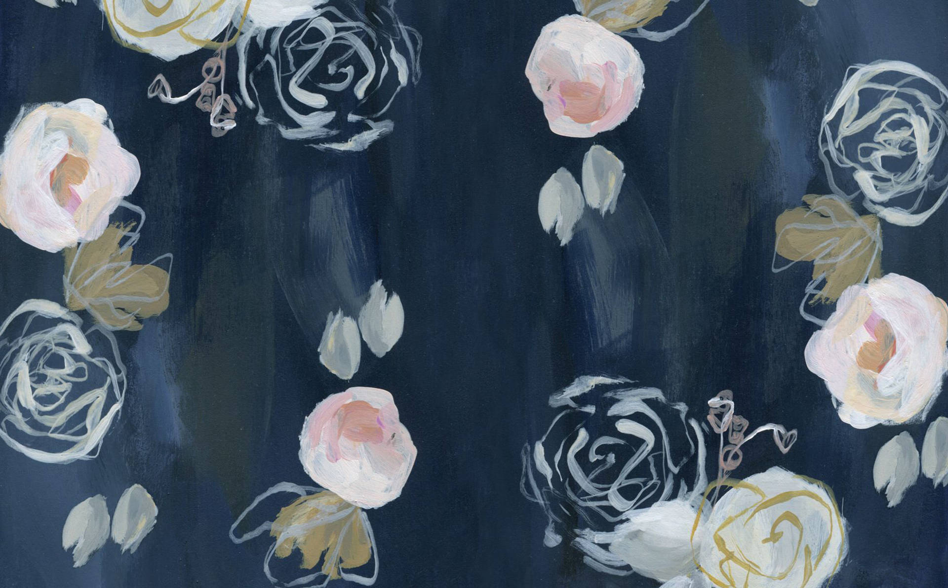 Estética floral deslumbrante para iPad Fondos de pantalla