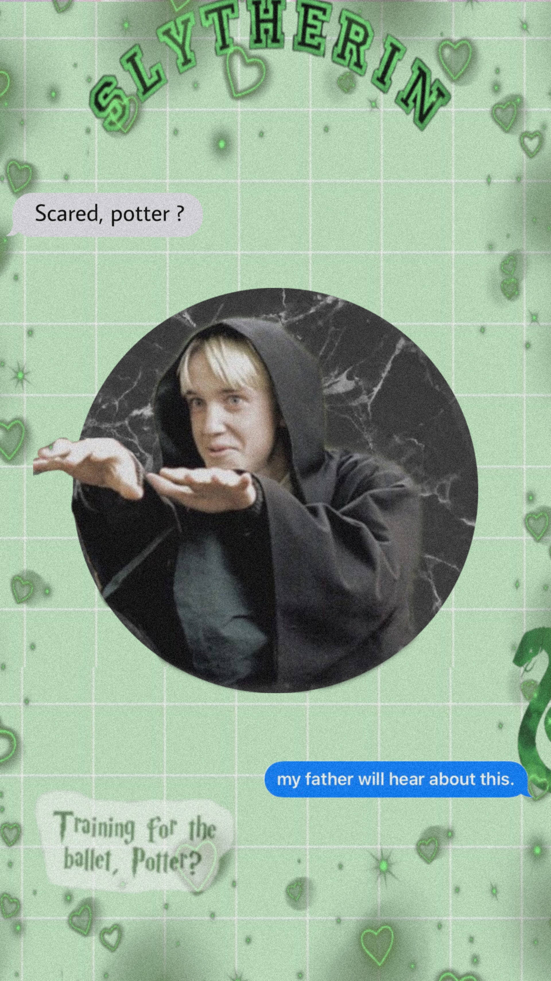 Estética Gingham de Draco Malfoy Fondos de pantalla