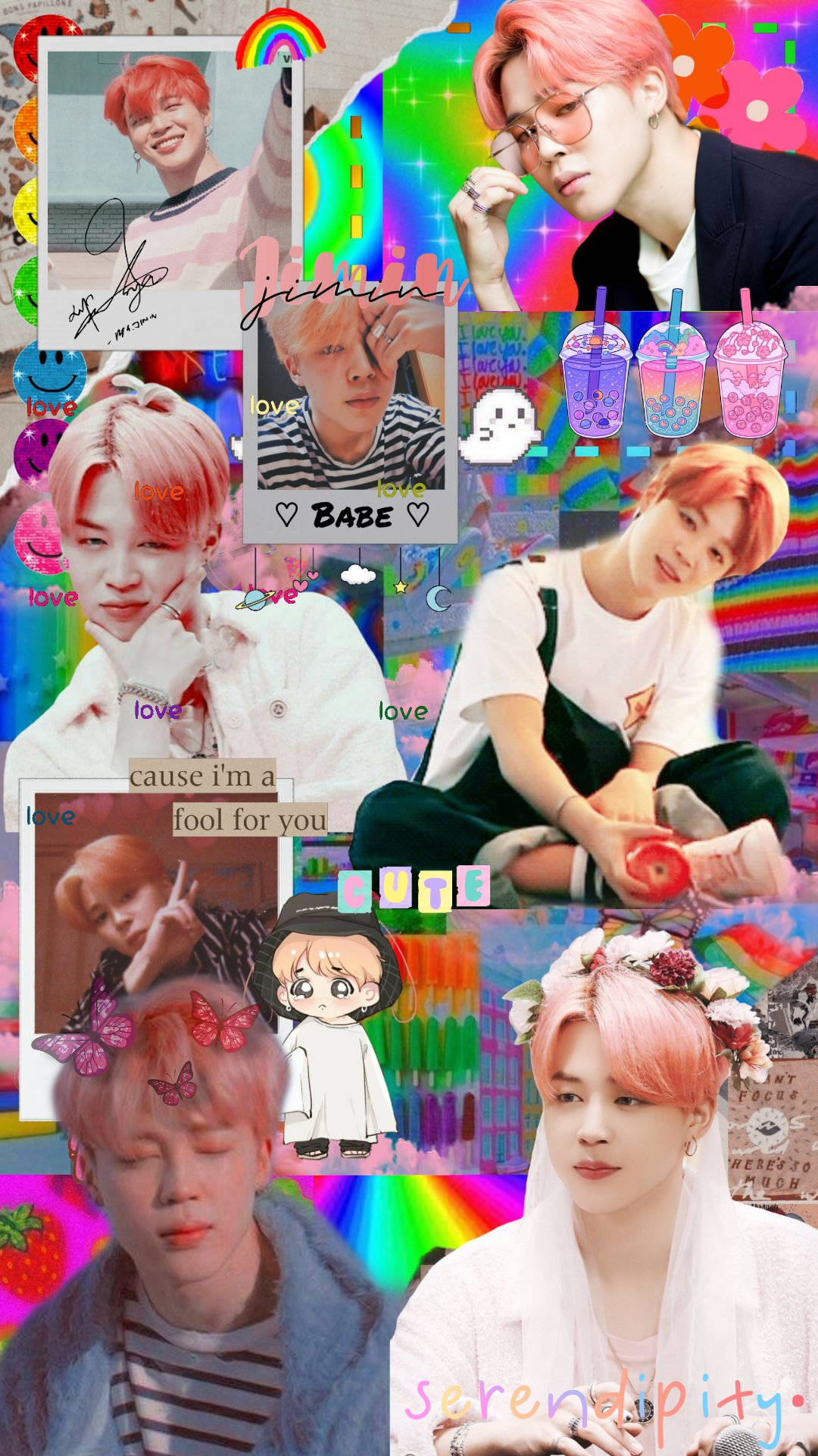 Estética Indie Kid Linda de Park Jimin Fondos de pantalla