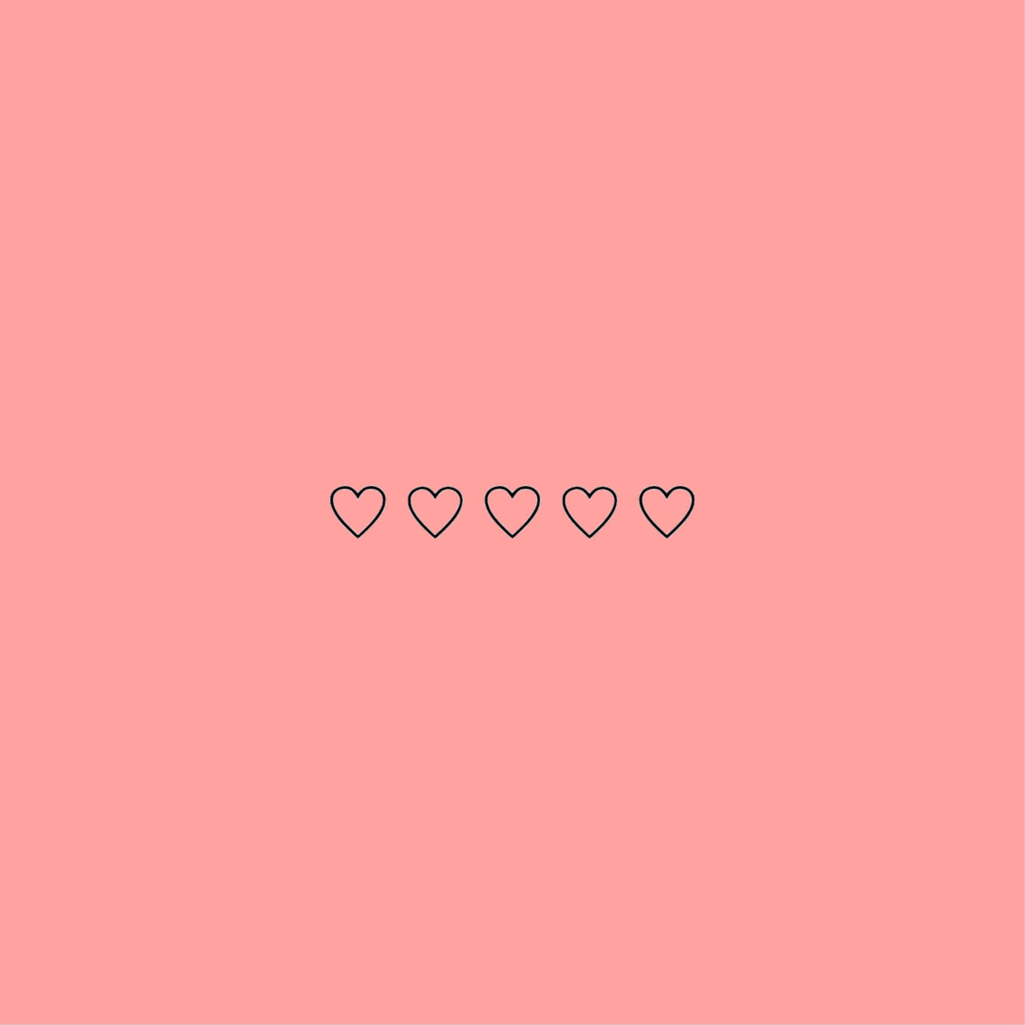 Estética minimalista de corazón rosa pastel Fondos de pantalla