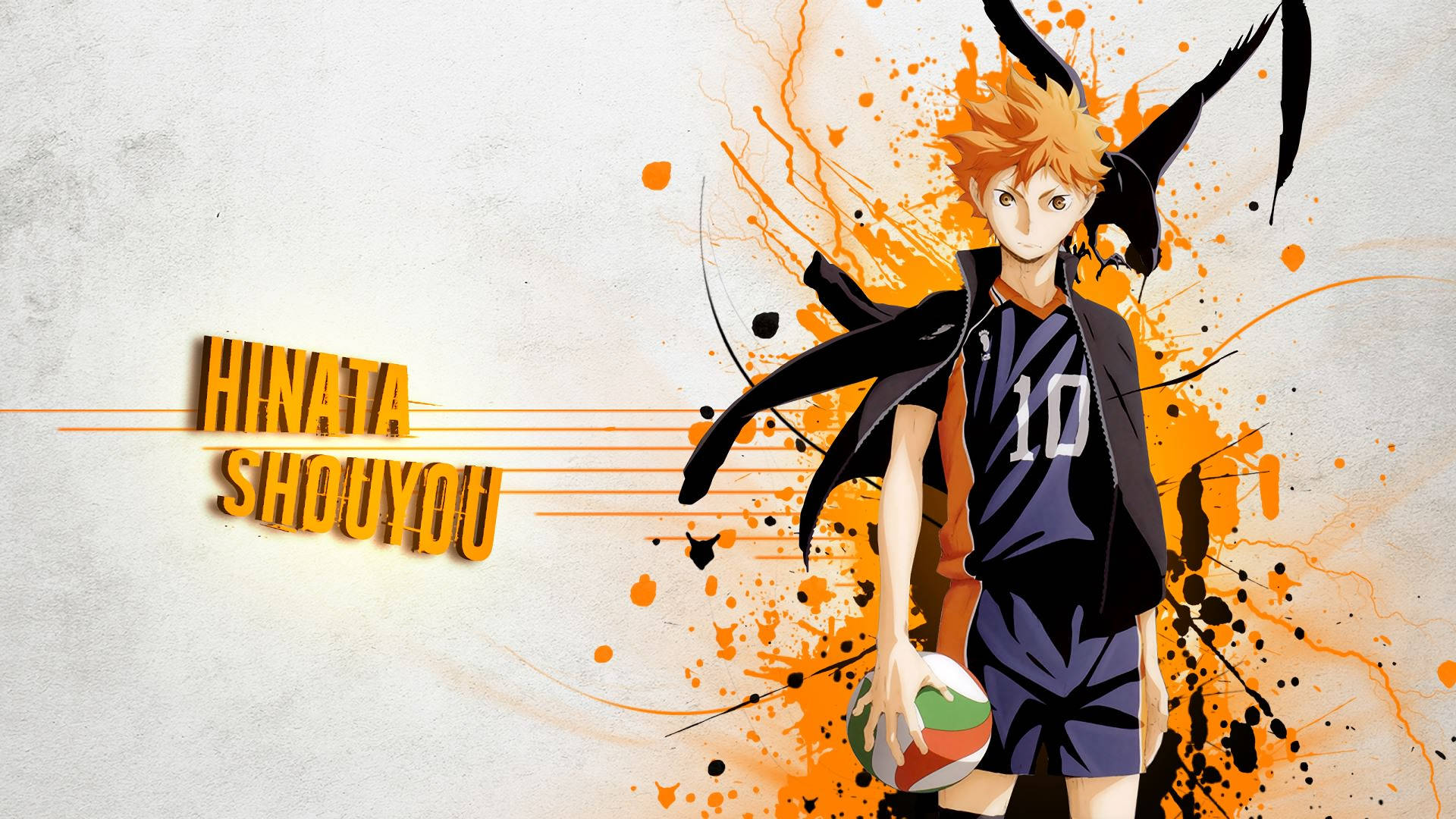 Estética naranja de Hinata Shouyou de Haikyuu Fondos de pantalla