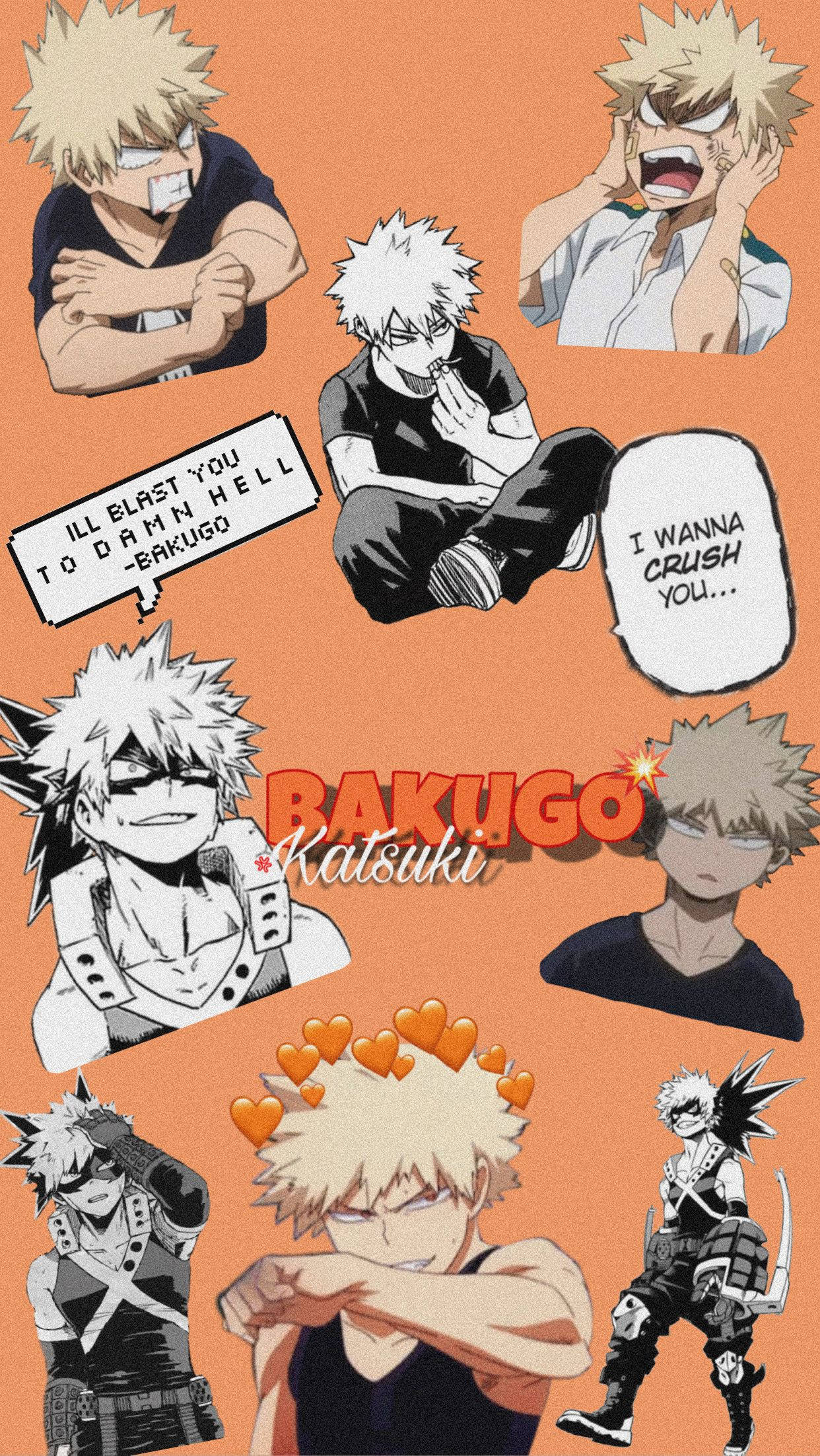 Estética Naranja My Hero Academia Katsuki Bakugo Frases Fondos de pantalla