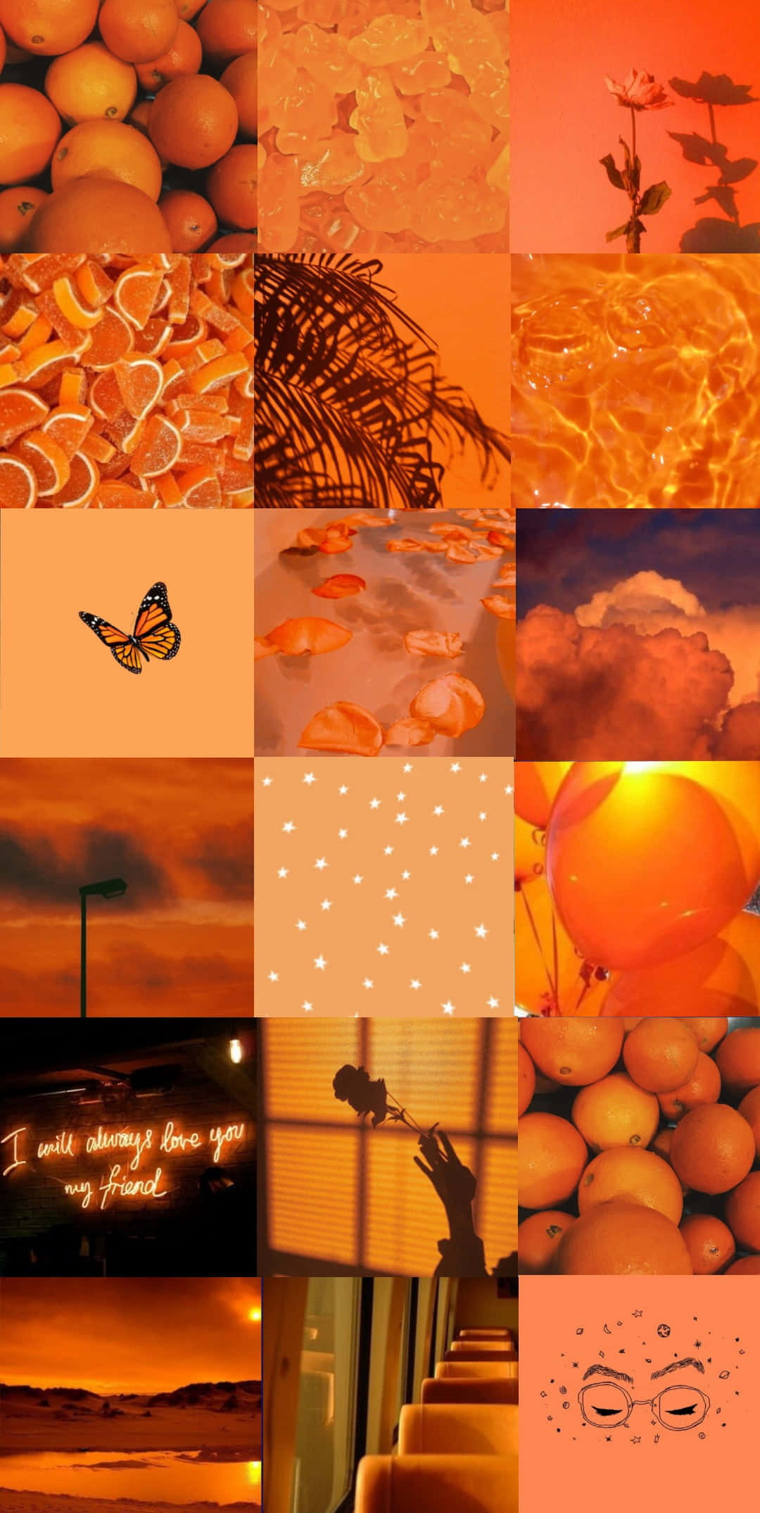 Estética Naranja Vibrante - Explosión de Brillantez Fondos de pantalla