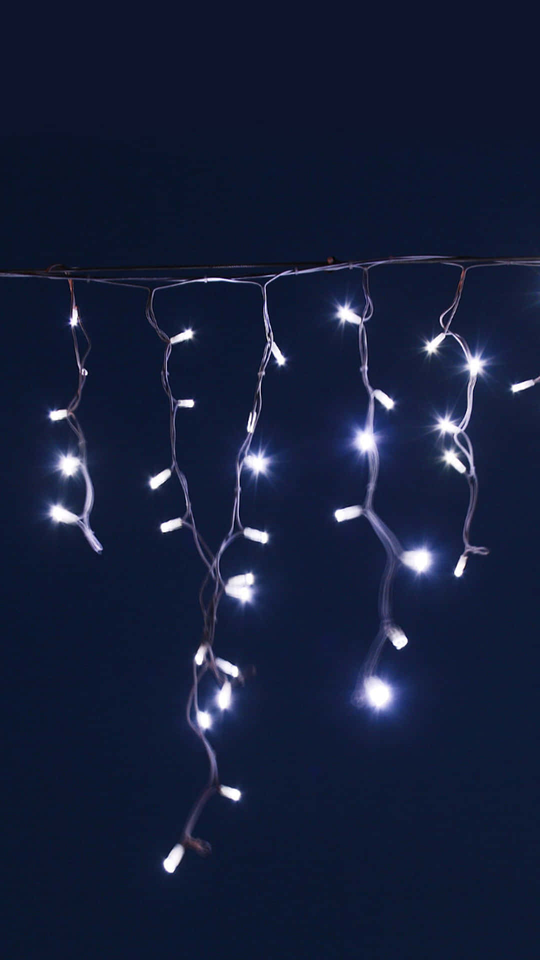Estética navideña de luces de hadas en iPhone Fondos de pantalla