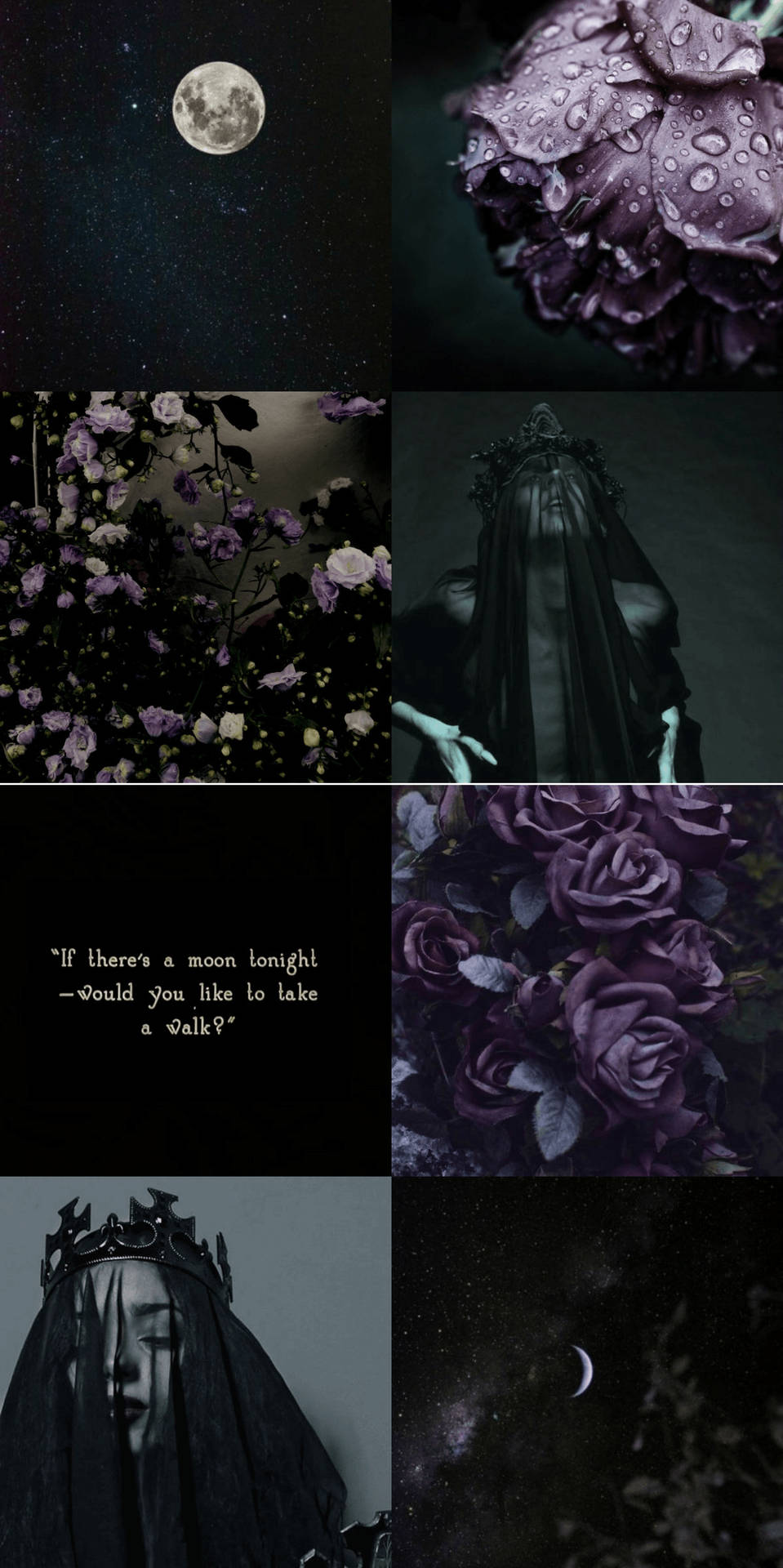 Estética Oscura Violeta de Bruja Fondos de pantalla