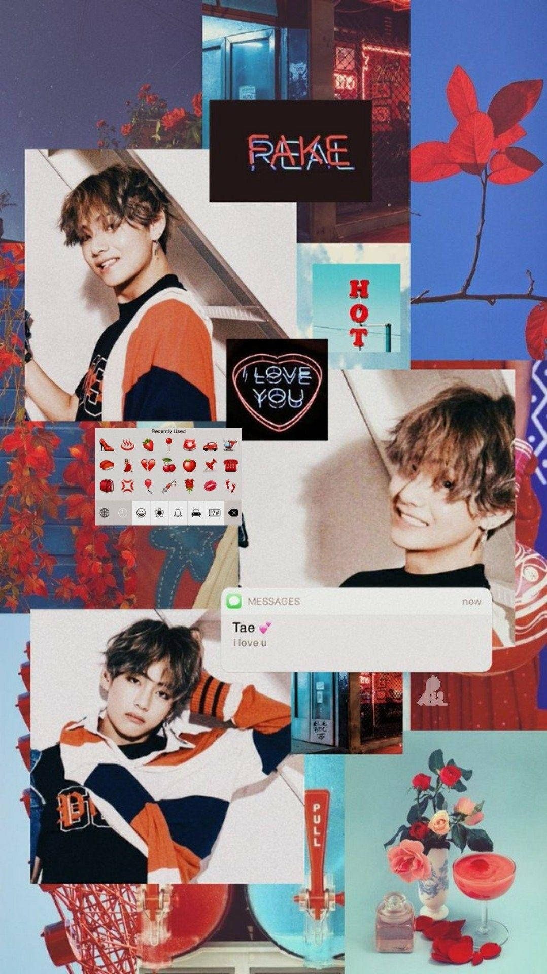 Estética Otoñal del Miembro V de BTS Fondos de pantalla