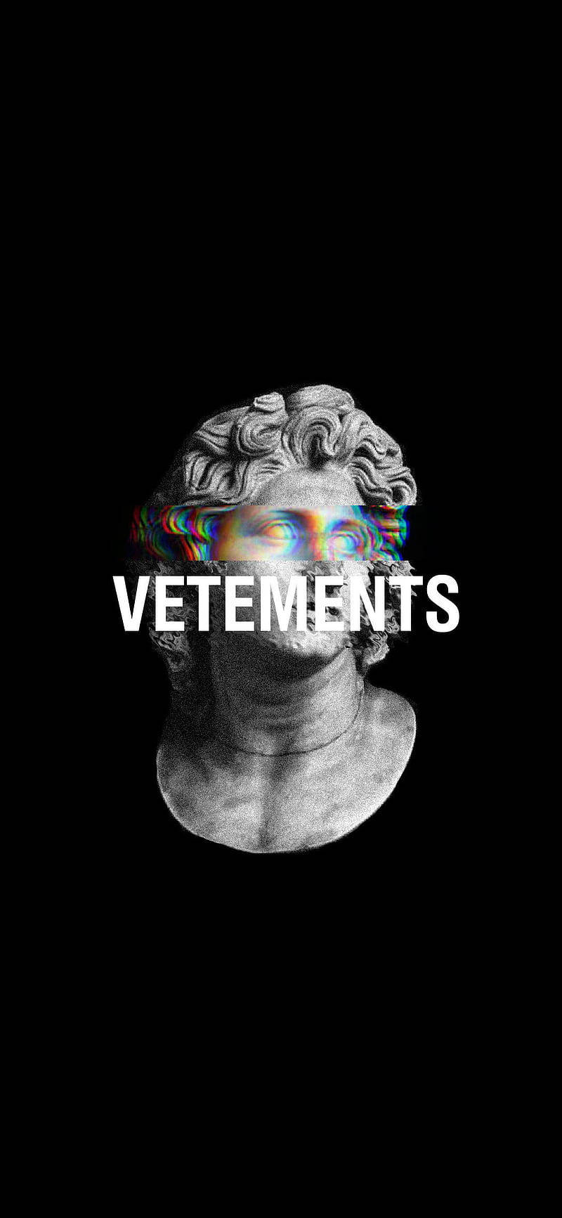 Estética psicodélica de la escultura de Apolo de Vetements Fondos de pantalla