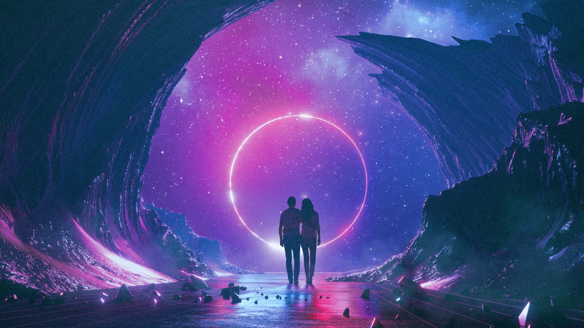 Estética Púrpura Oscura Encantadora Fondos de pantalla