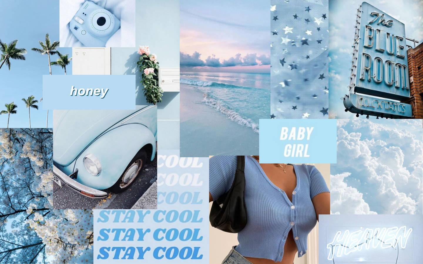 Estética Retro Baby Blue de MacBook Pro Fondos de pantalla