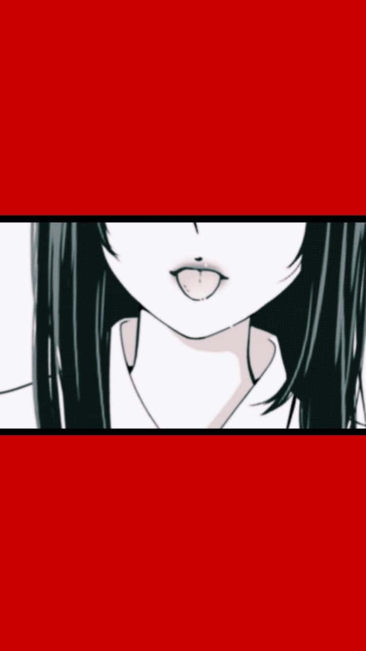 Estética roja de Kakegurui anime Fondos de pantalla
