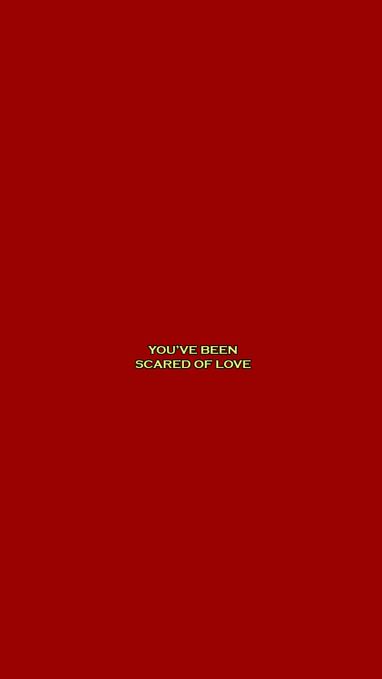 Estética roja de Tumblr Has tenido miedo del amor Fondos de pantalla