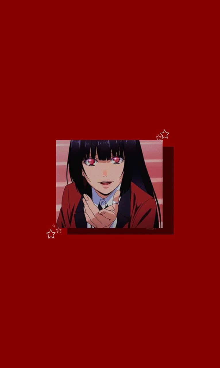 Estética roja de Kakegurui anime Fondos de pantalla