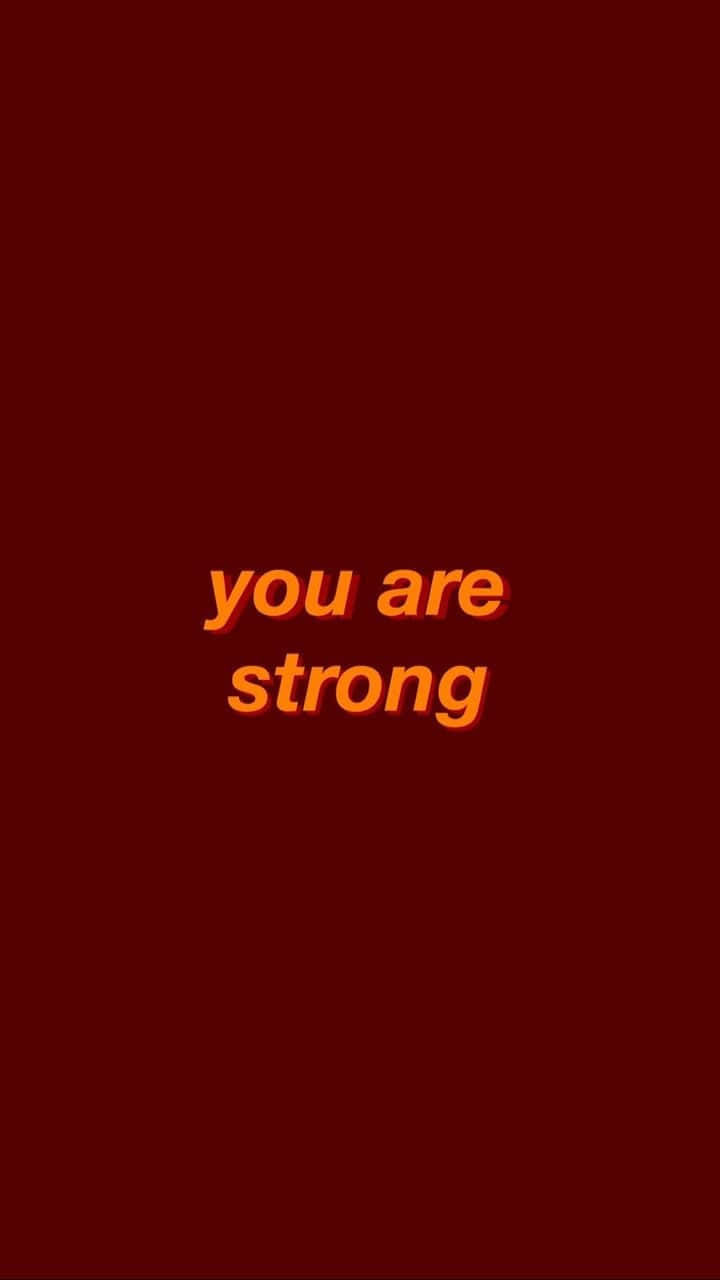 Estética Roja Tumblr Eres Fuerte Fondos de pantalla