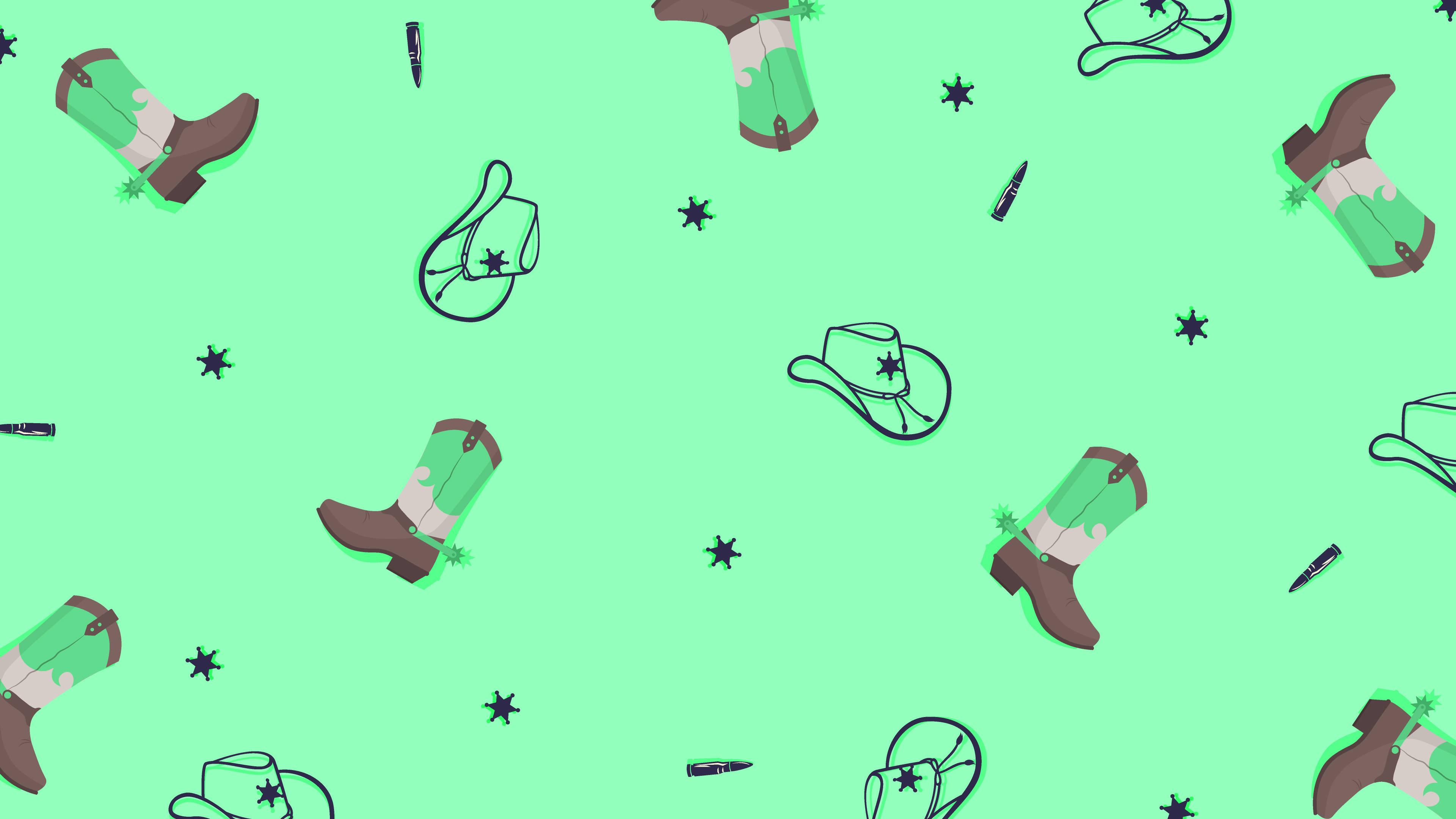 Estética verde menta del oeste Fondos de pantalla