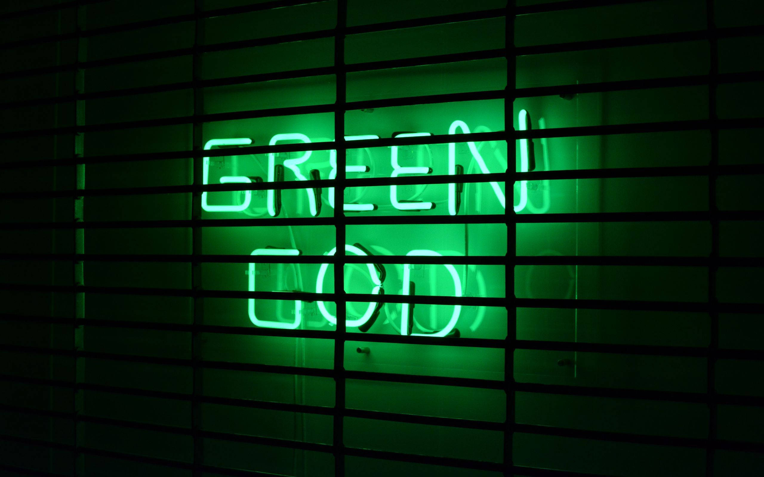 Estética Verde Neón Dios Verde Fondos de pantalla