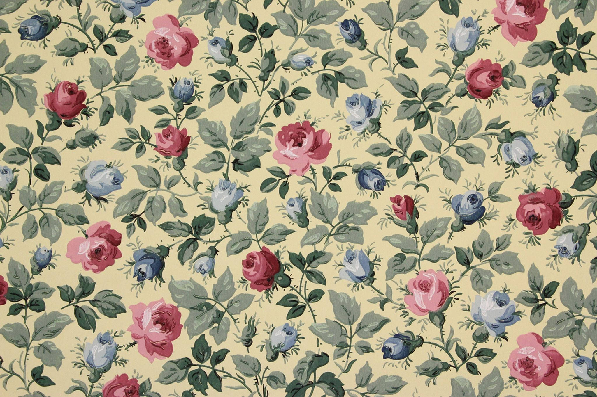 Estética Vintage de Rosas Azules Fondos de pantalla