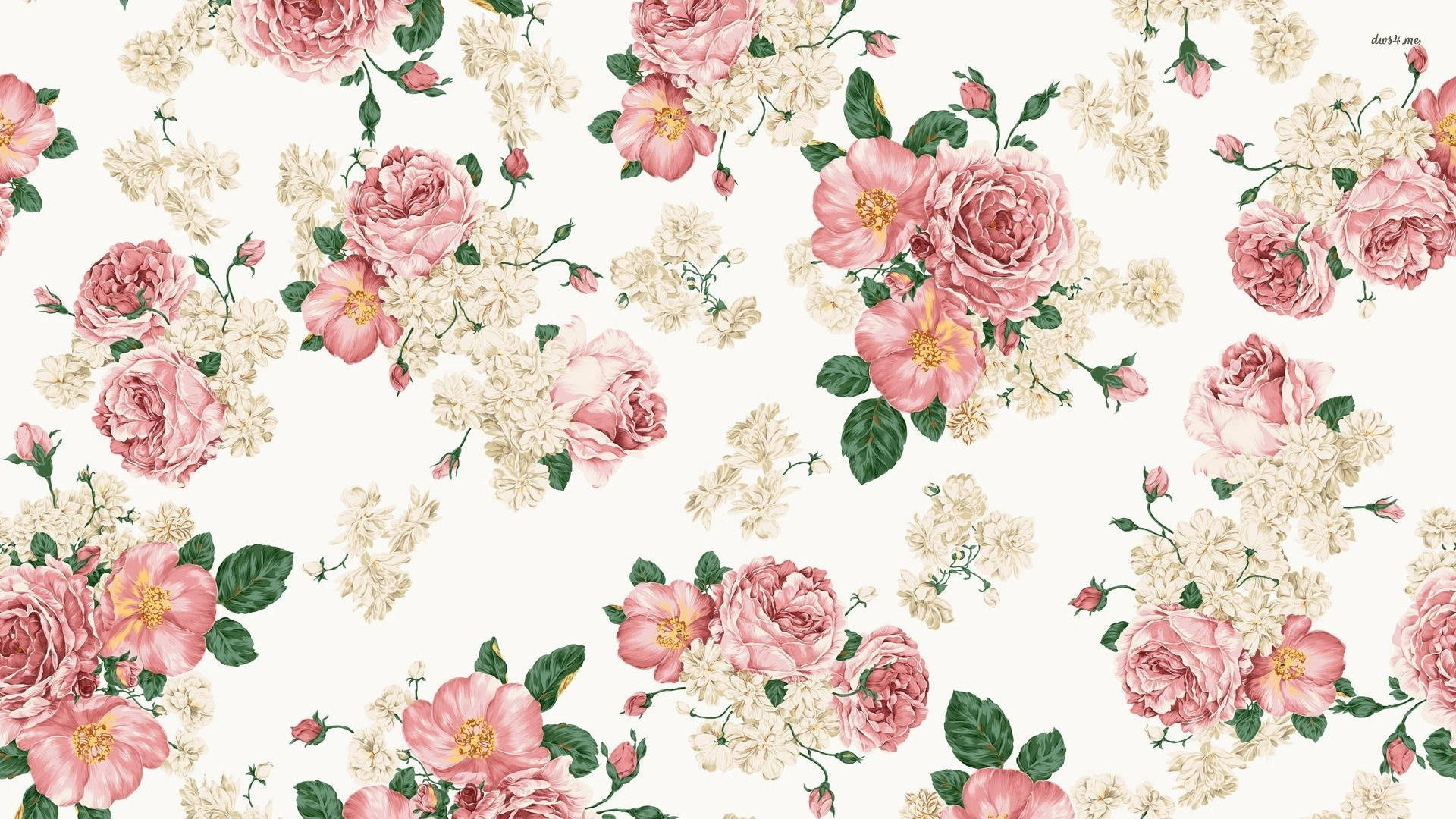 Estética Vintage de Rosas Rosadas Fondos de pantalla