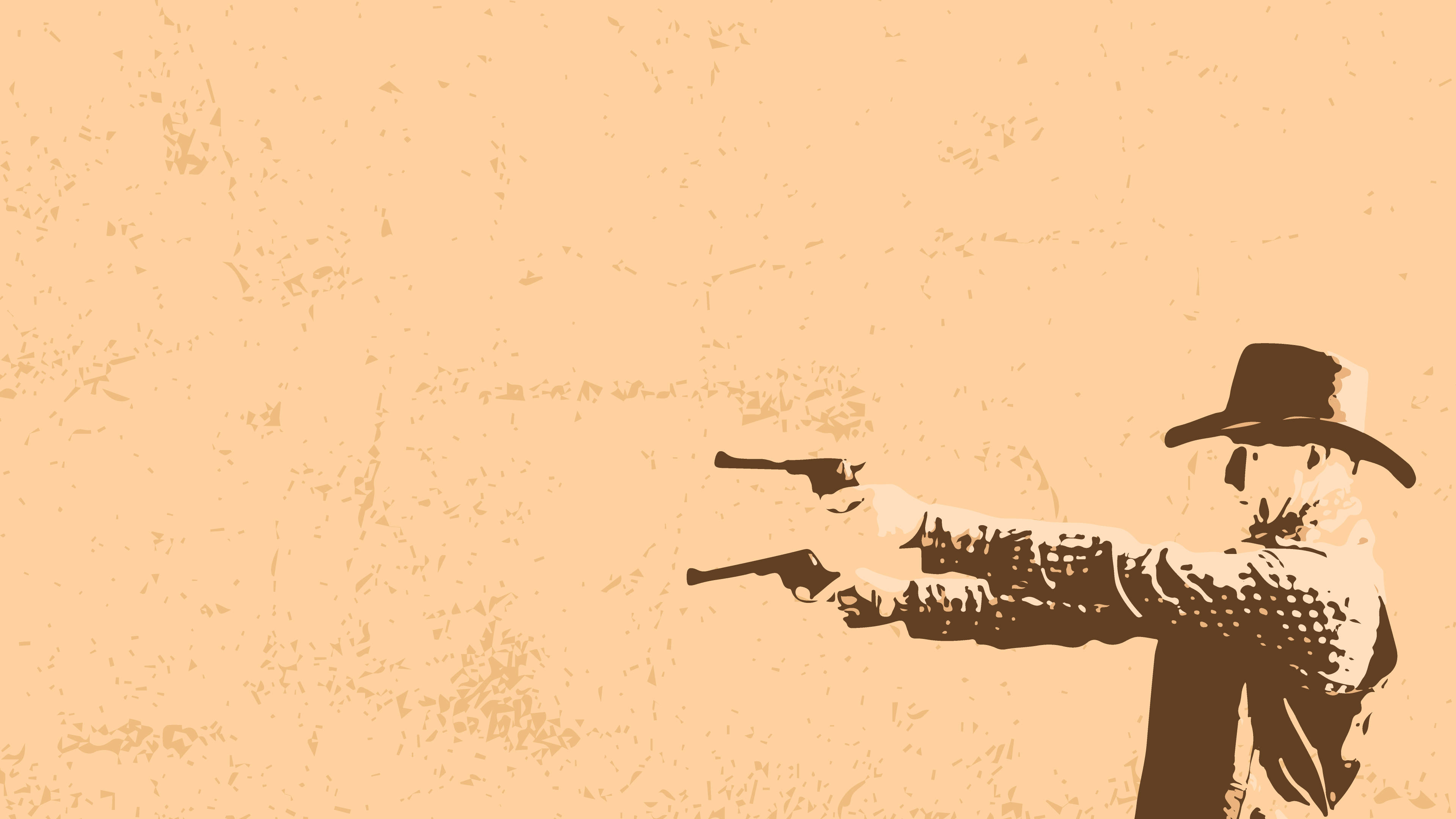 Estética Western de Pistolas Gemelas Fondos de pantalla