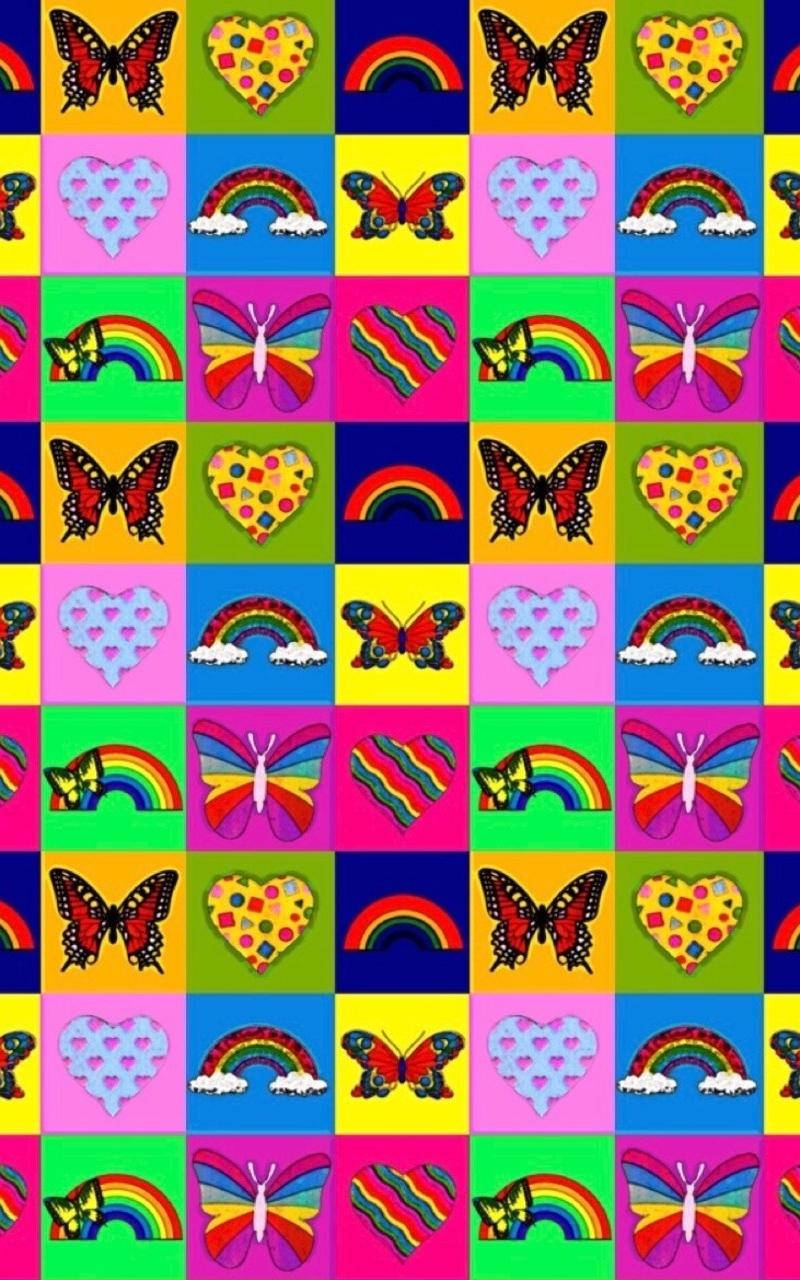 Estética Y2K Mariposas y Arcoíris Fondos de pantalla