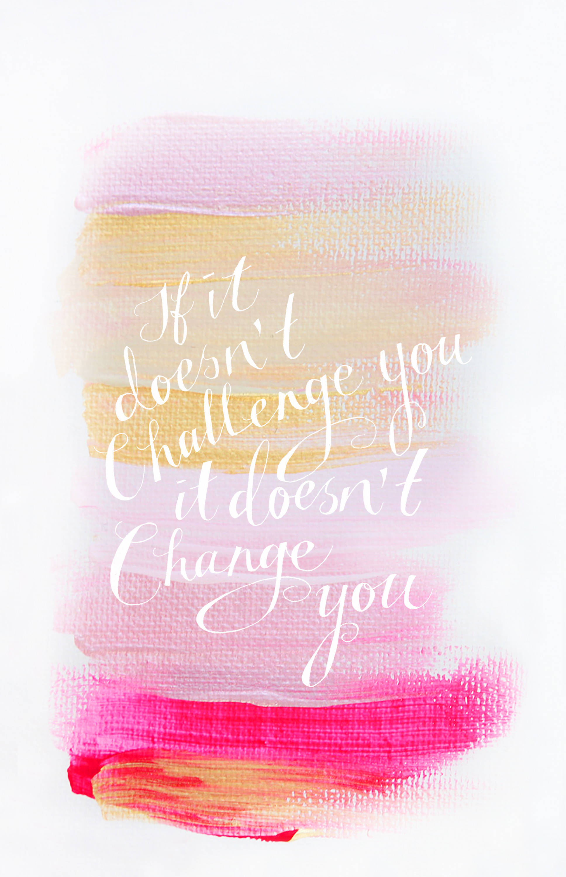 Estético Amarillo y Rosa Lindas Frases Positivas Fondos de pantalla