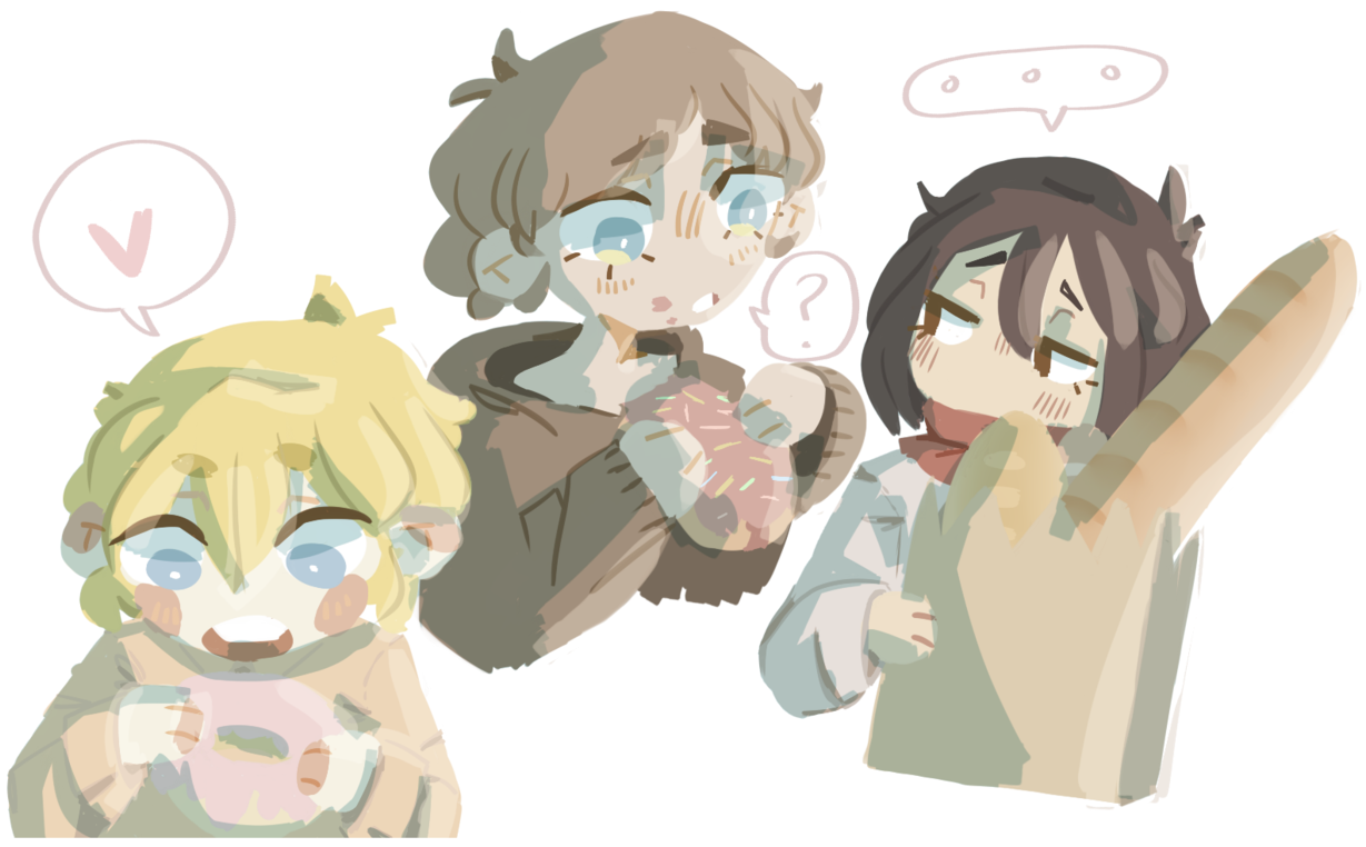 Estilo Chibi: Personajes Animados Conversando Fondos de pantalla