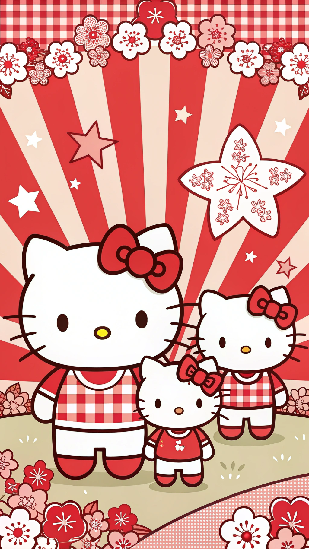 Estilo Explosivo de la Familia Hello Kitty Fondos de pantalla