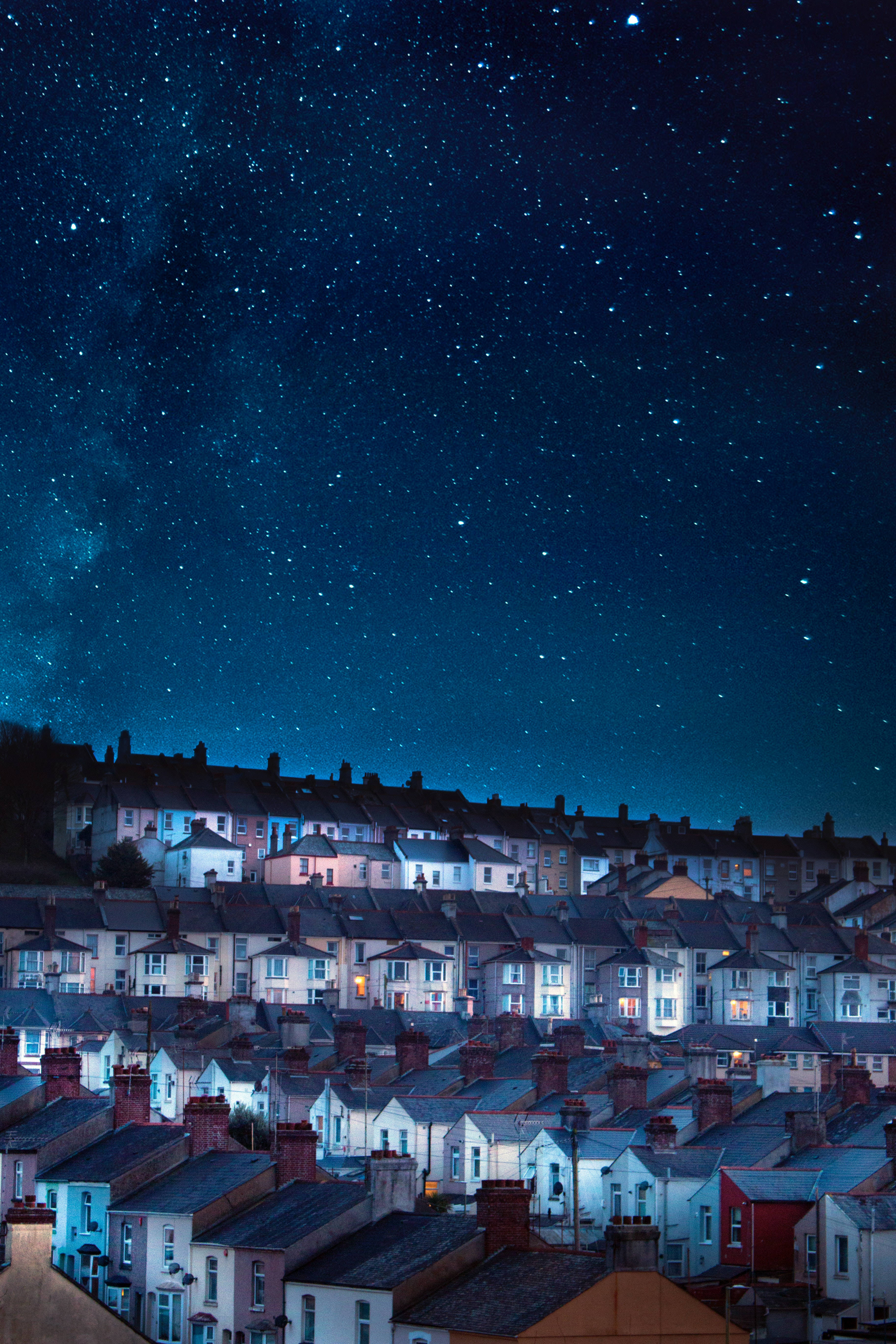 Estrella de Alta Resolución y Casas Adosadas Fondos de pantalla