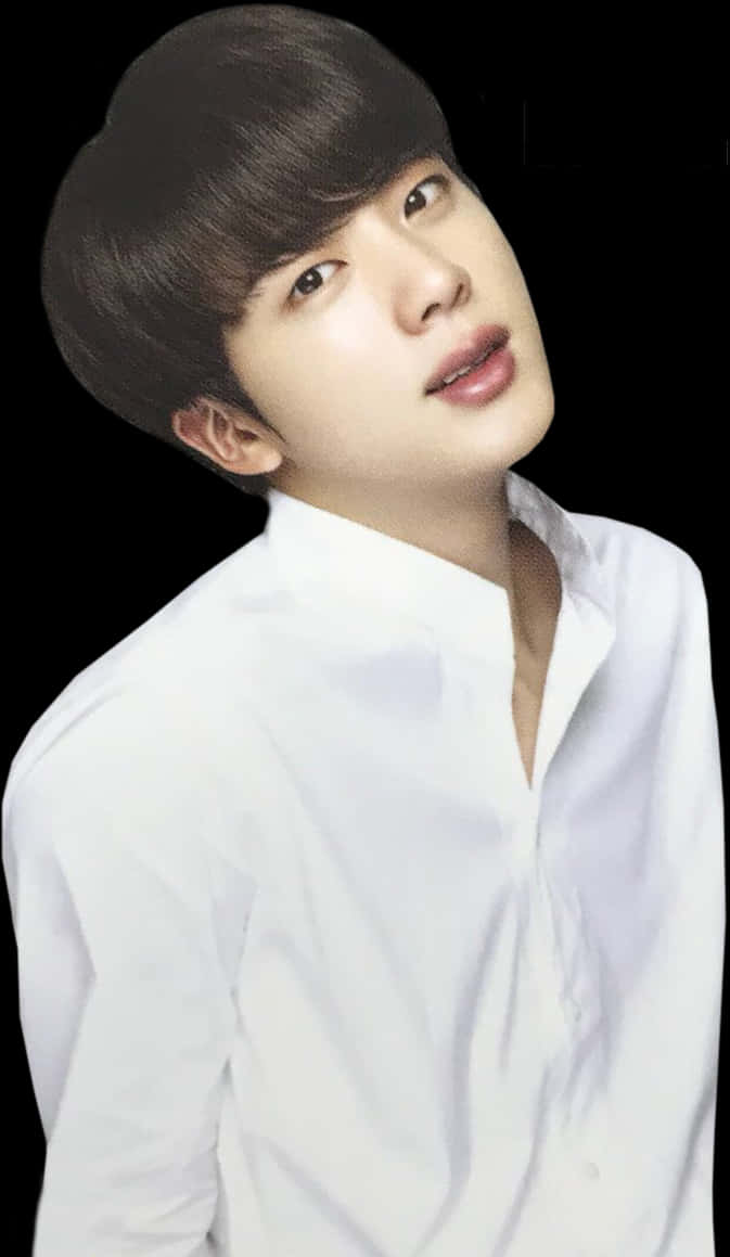Estrella del K Pop en camisa blanca Fondos de pantalla