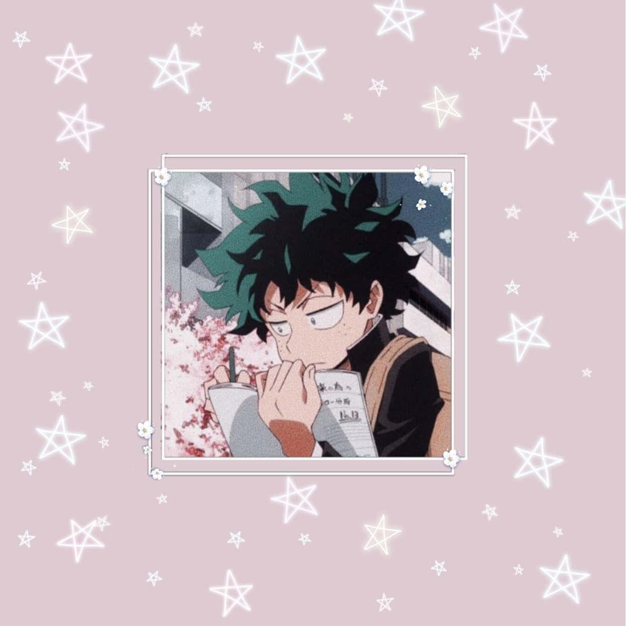 Estrella Estética Rosa de Deku Estilo Tierno Fondos de pantalla