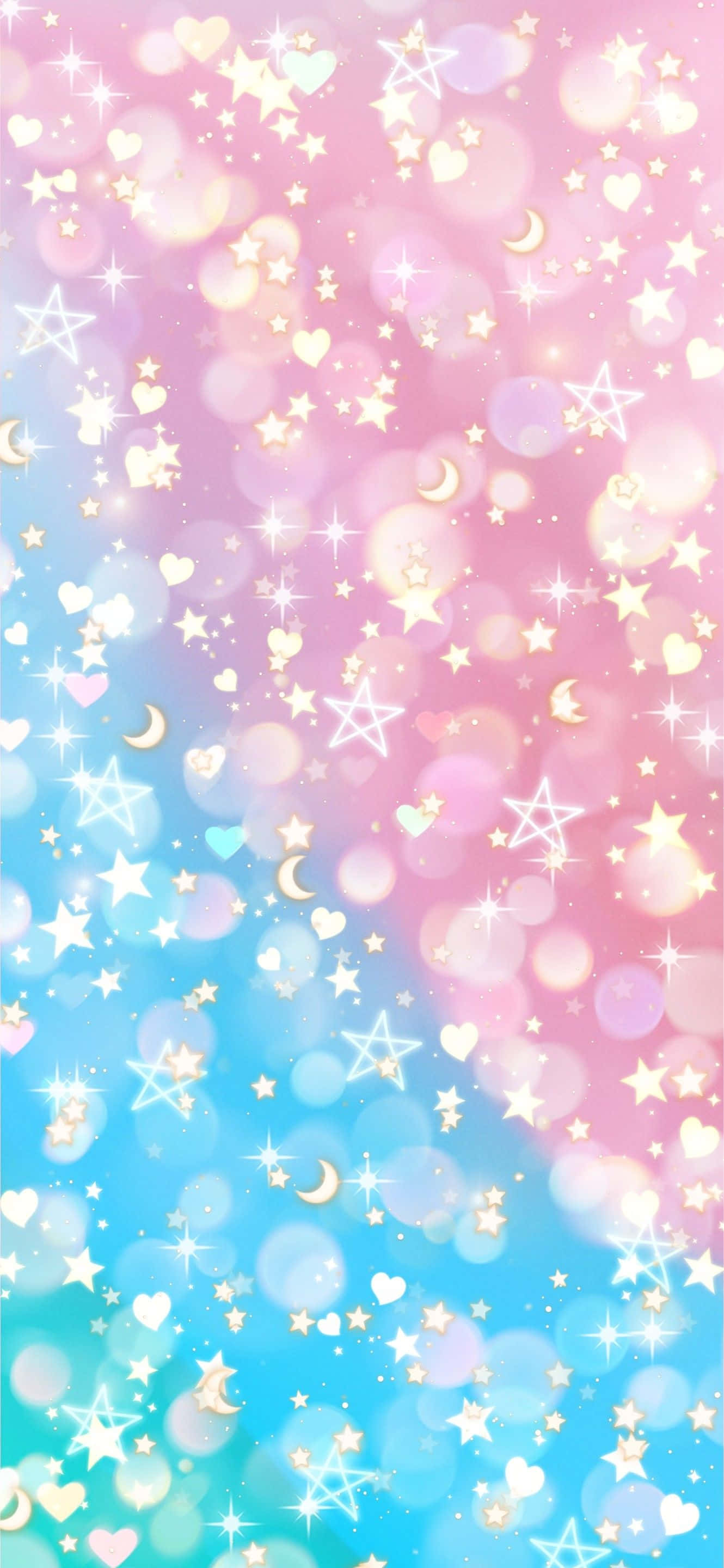 Estrellas Lindas Rosas y Azules Arte Digital Fondos de pantalla