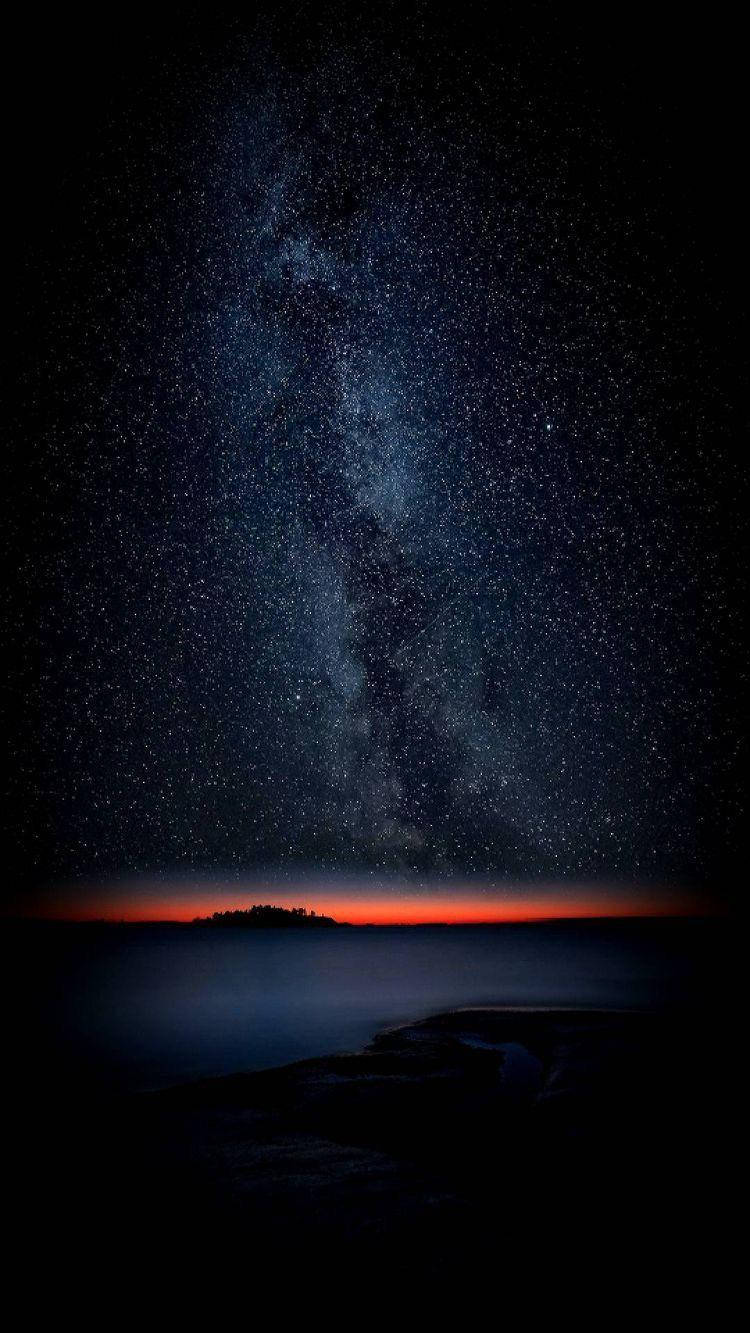 Estrellas Nocturnas OLED para iPhone XS Max Fondos de pantalla