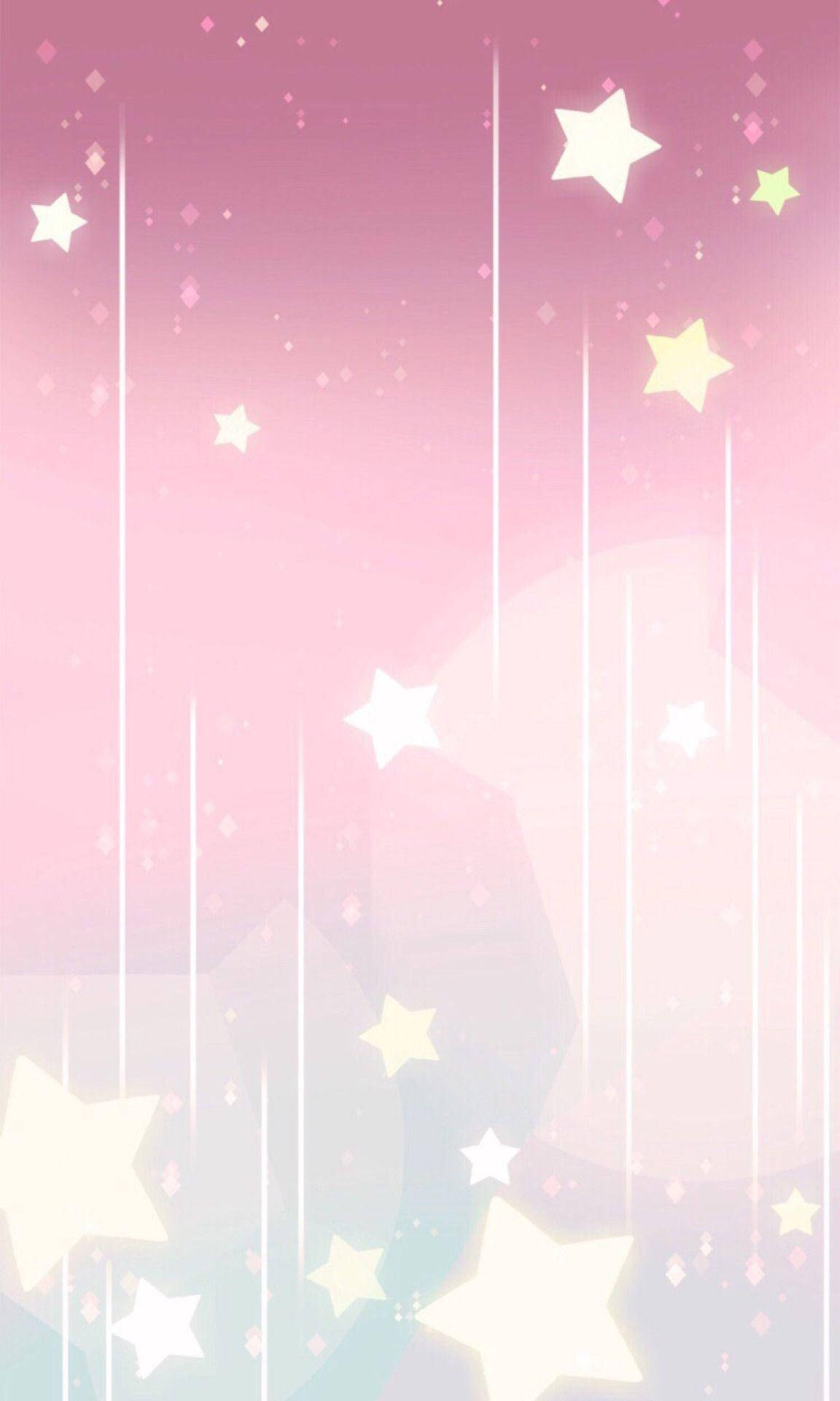 Estrellas rosas aesthetic para iPhone Fondos de pantalla