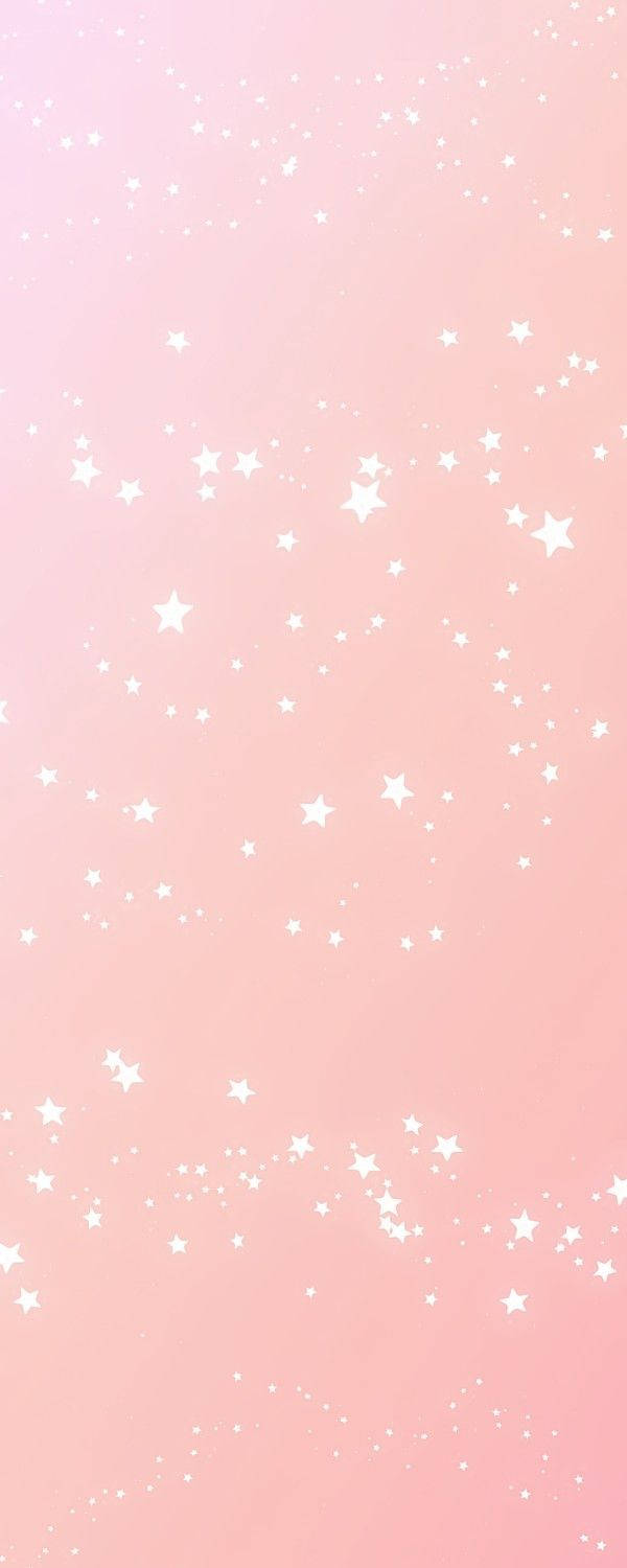 Estrellas sobre fondo rosa kawaii Fondos de pantalla