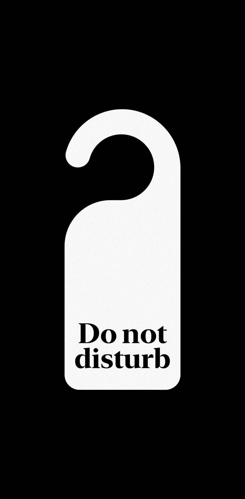 Etiqueta Simple de No Molestar para Puerta Fondos de pantalla