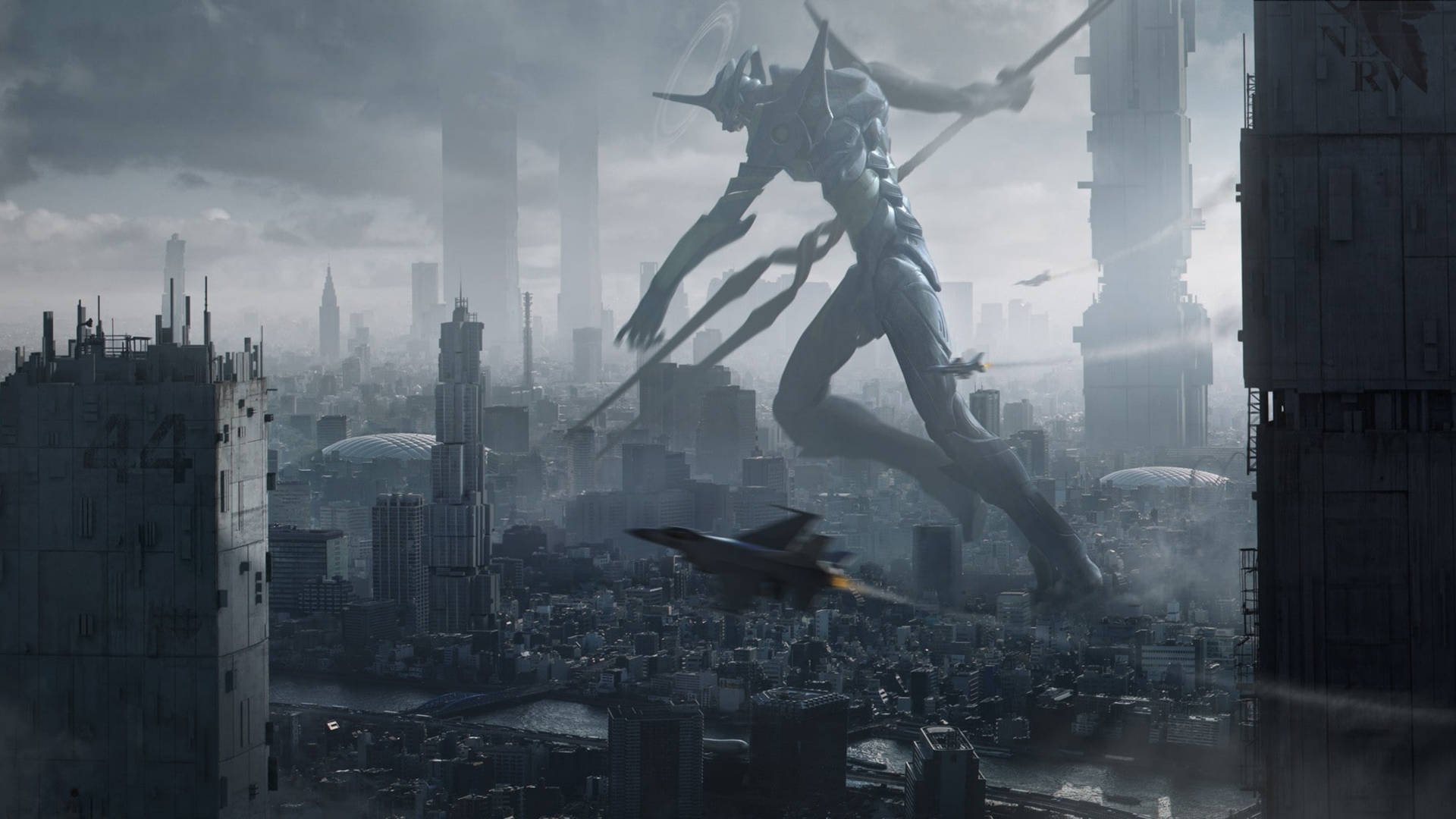 Evangelion 4K Ciudad Apagada Fondos de pantalla