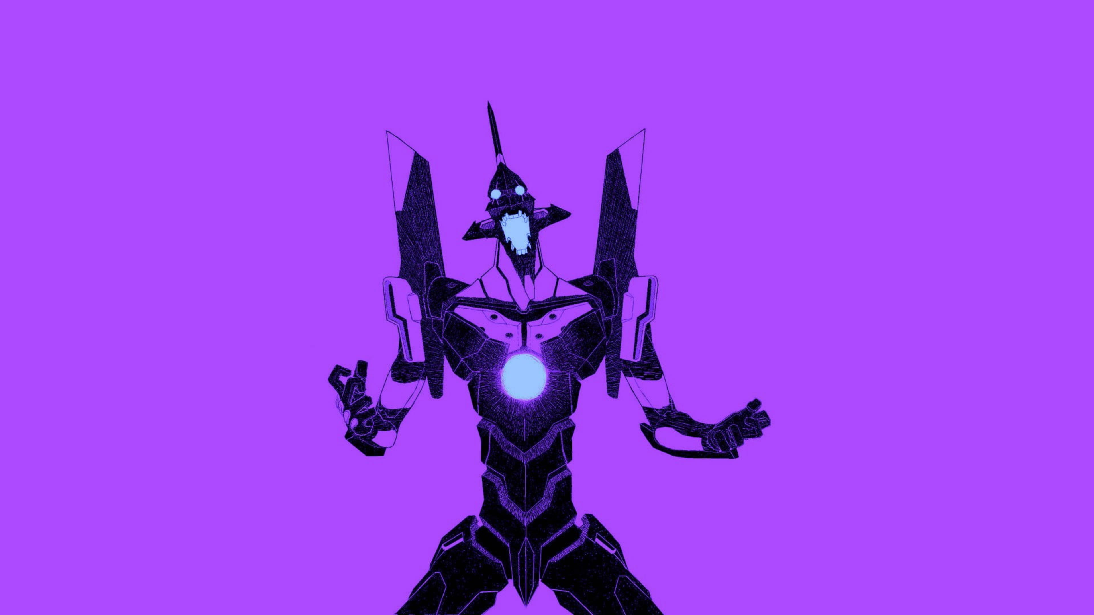 Evangelion 4K Unidad-01 Púrpura Fondos de pantalla