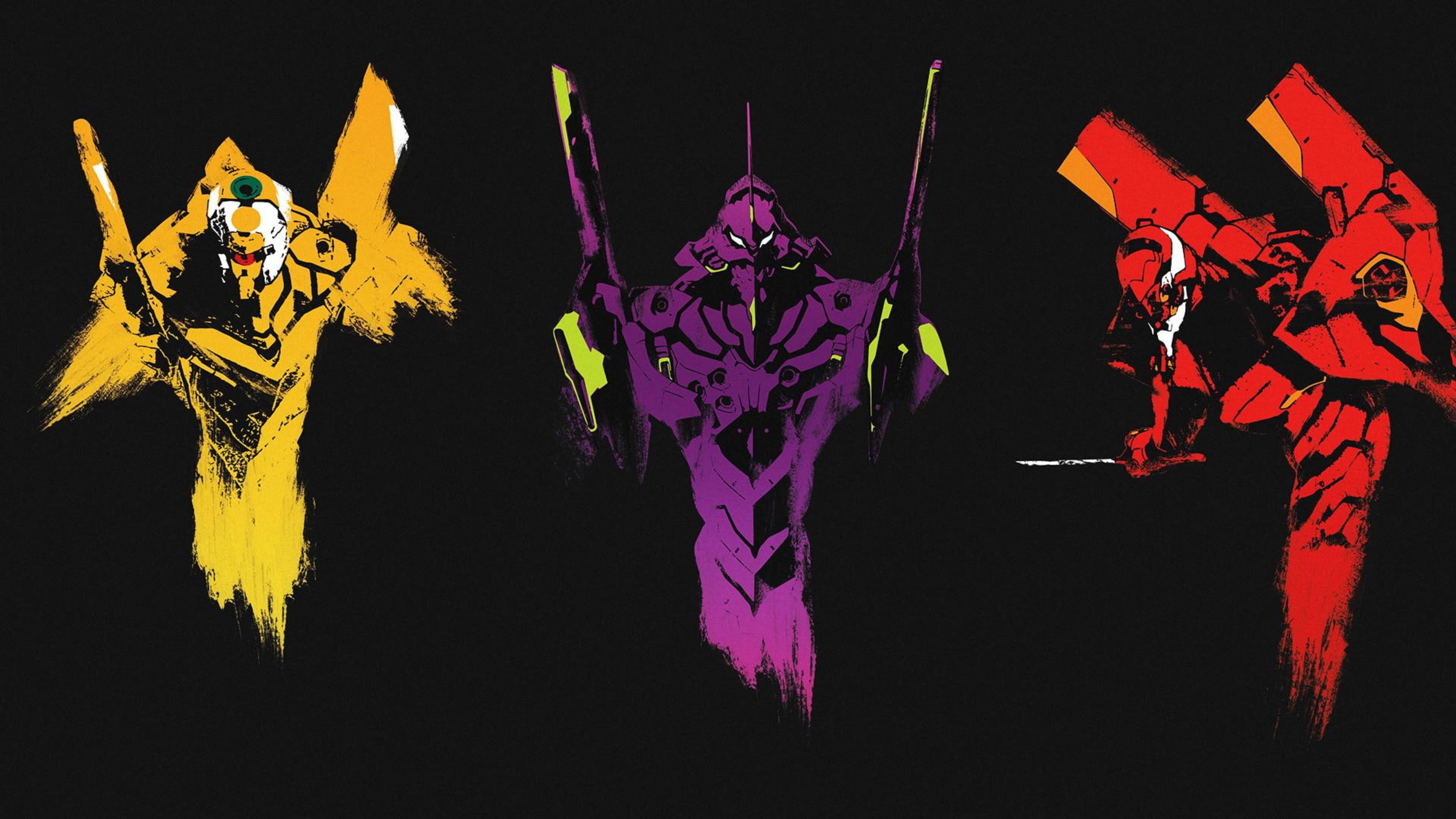 EVAs de Evangelion 4K Fondos de pantalla