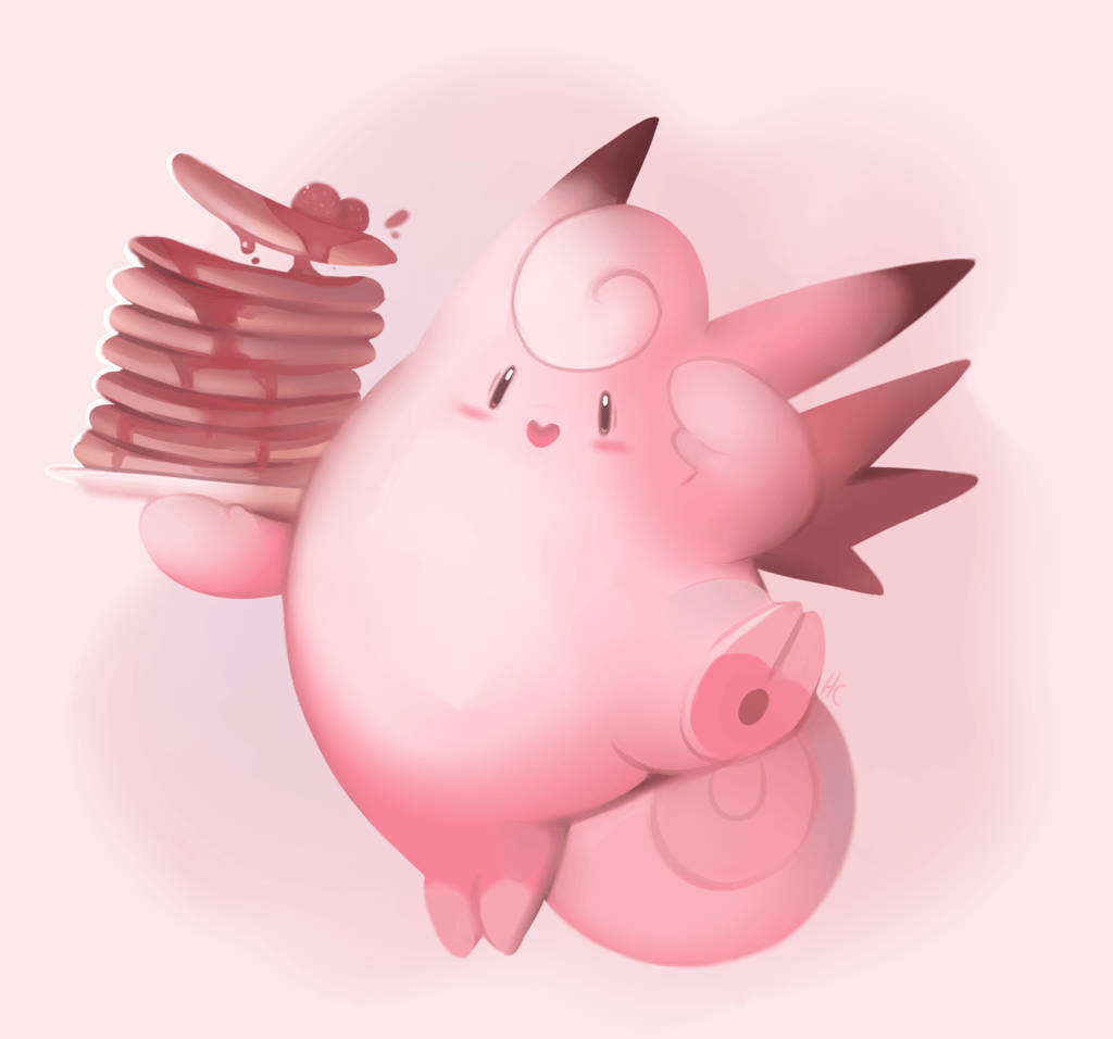 Evolución de Clefairy y panqueques Fondos de pantalla
