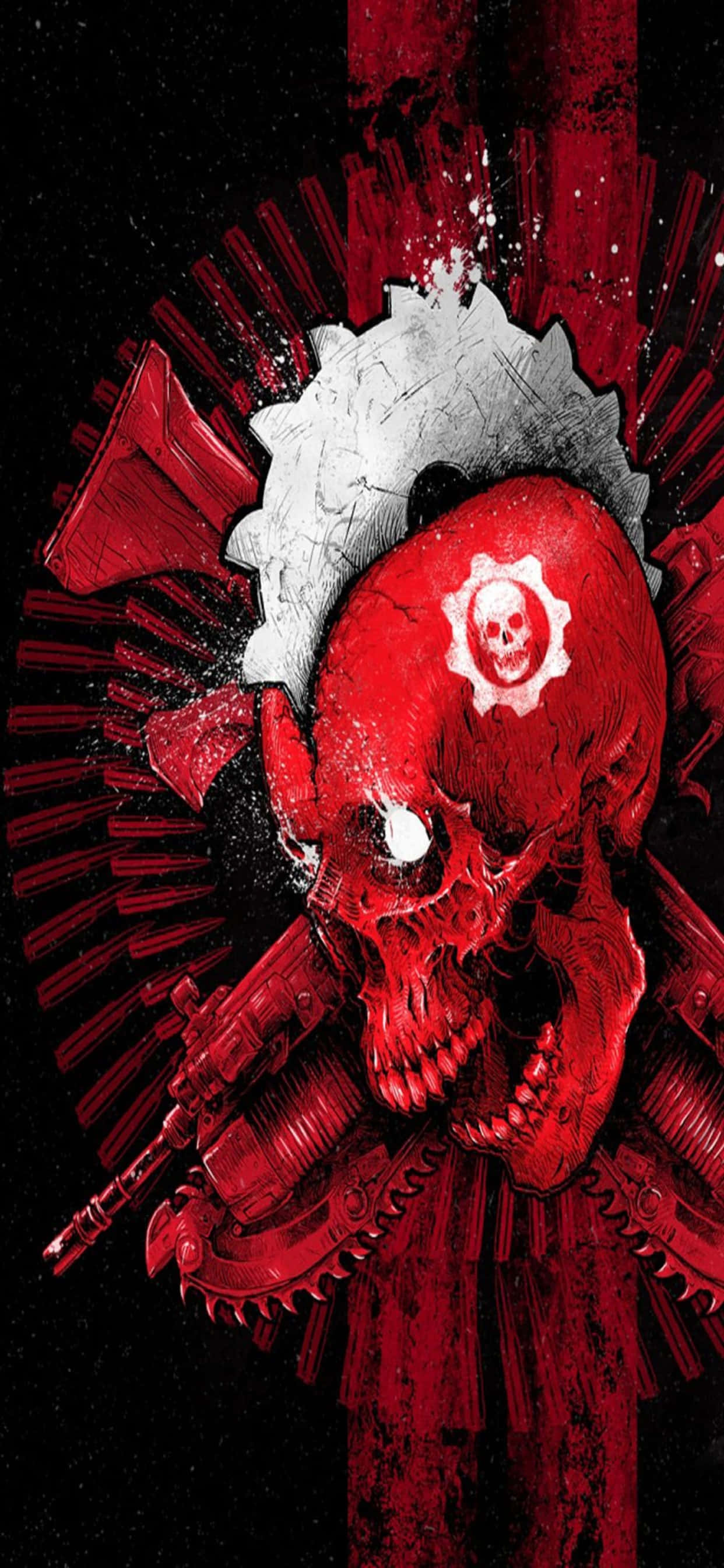 Experiencia de juego virtuosa con el fondo de pantalla de Gears of War 5 para iPhone XS Max Fondos de pantalla