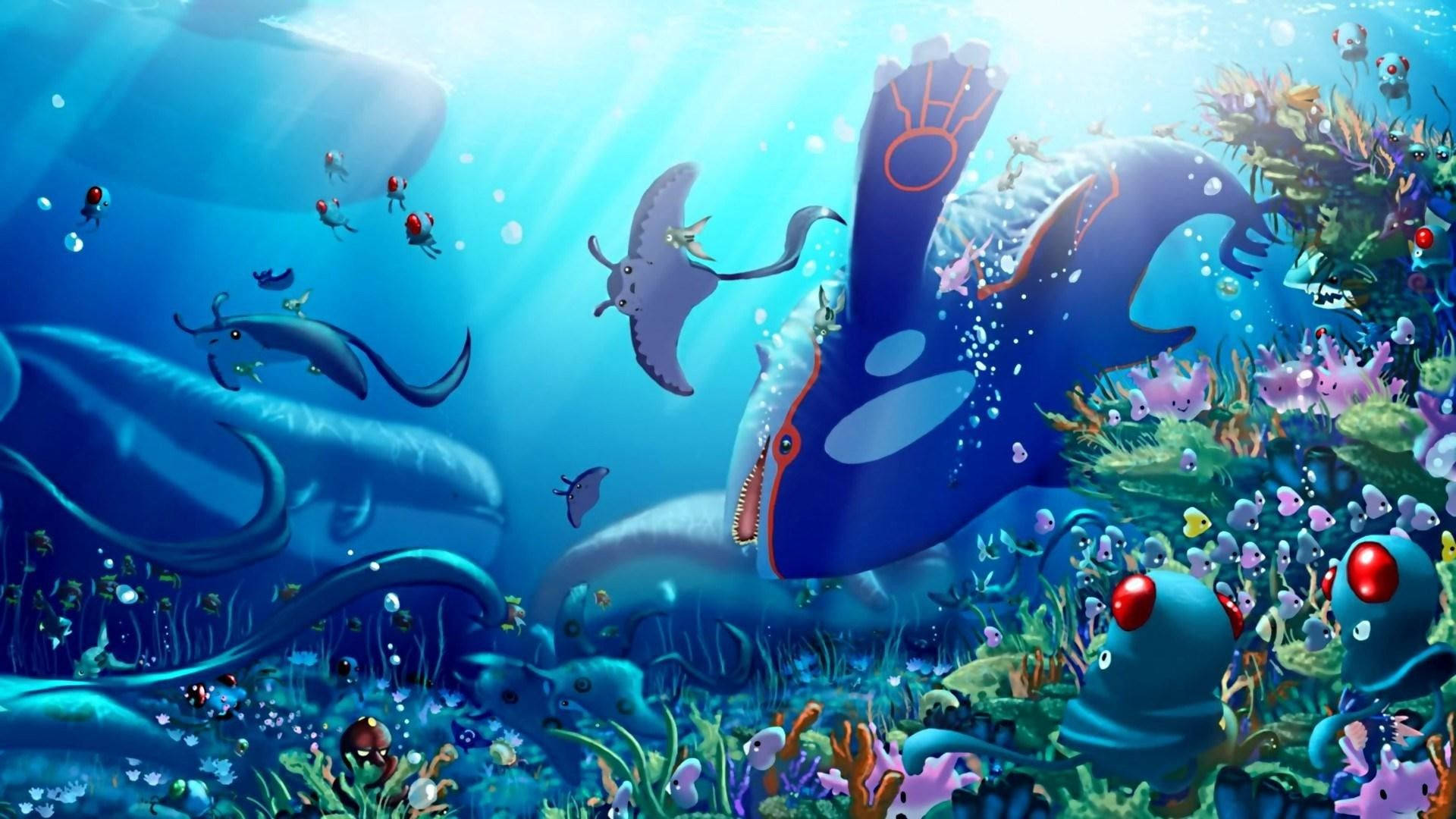 ¡Experimenta la belleza del mundo Pokémon con increíbles criaturas marinas! Fondos de pantalla