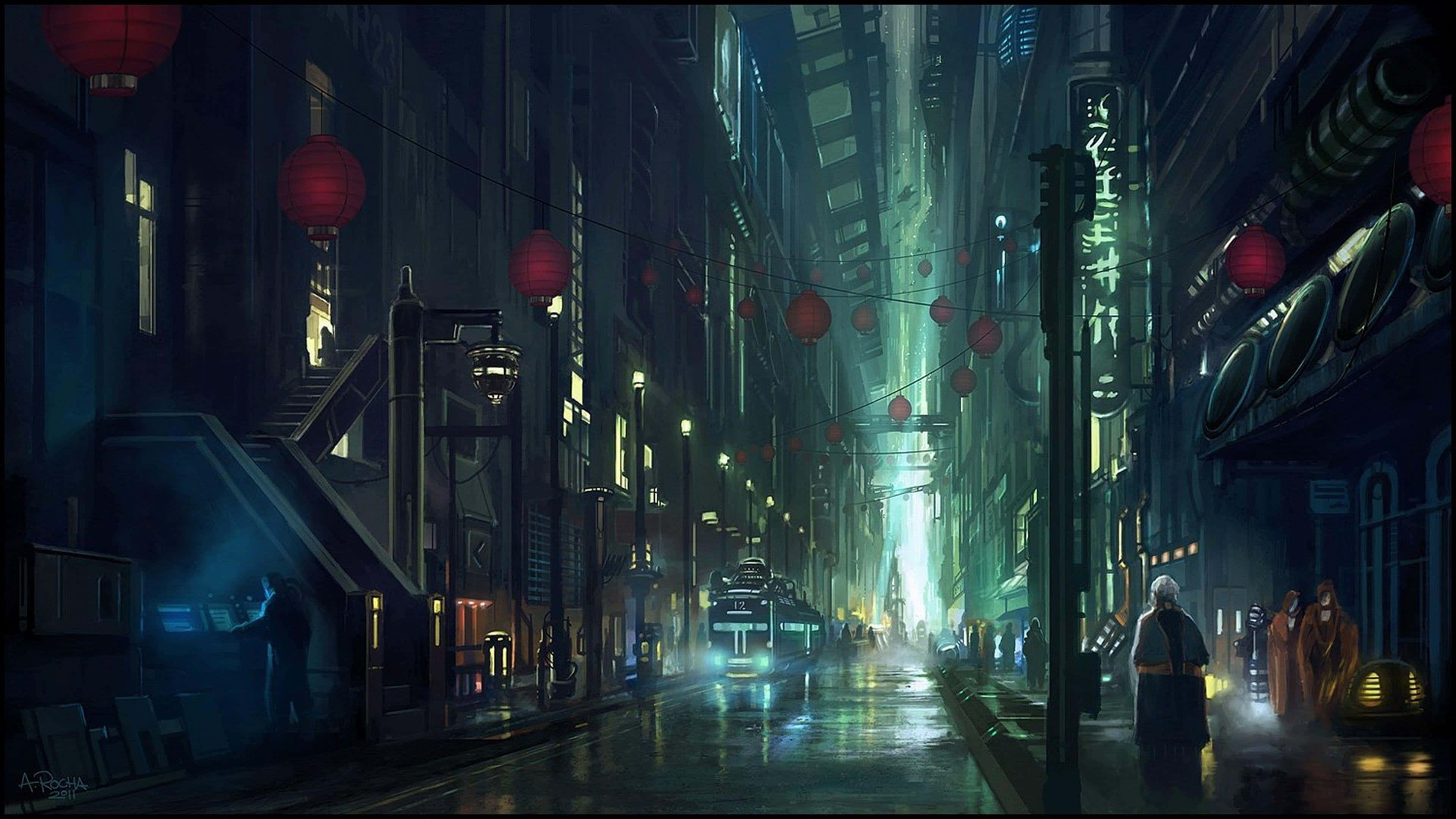 Explora el colorido mundo de Anime City y encuentra una aventura que te espera Fondos de pantalla