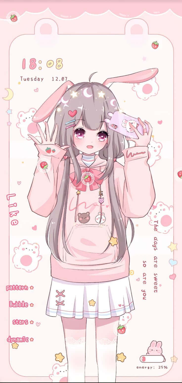 Explora el hermoso mundo de la estética anime rosa Fondos de pantalla