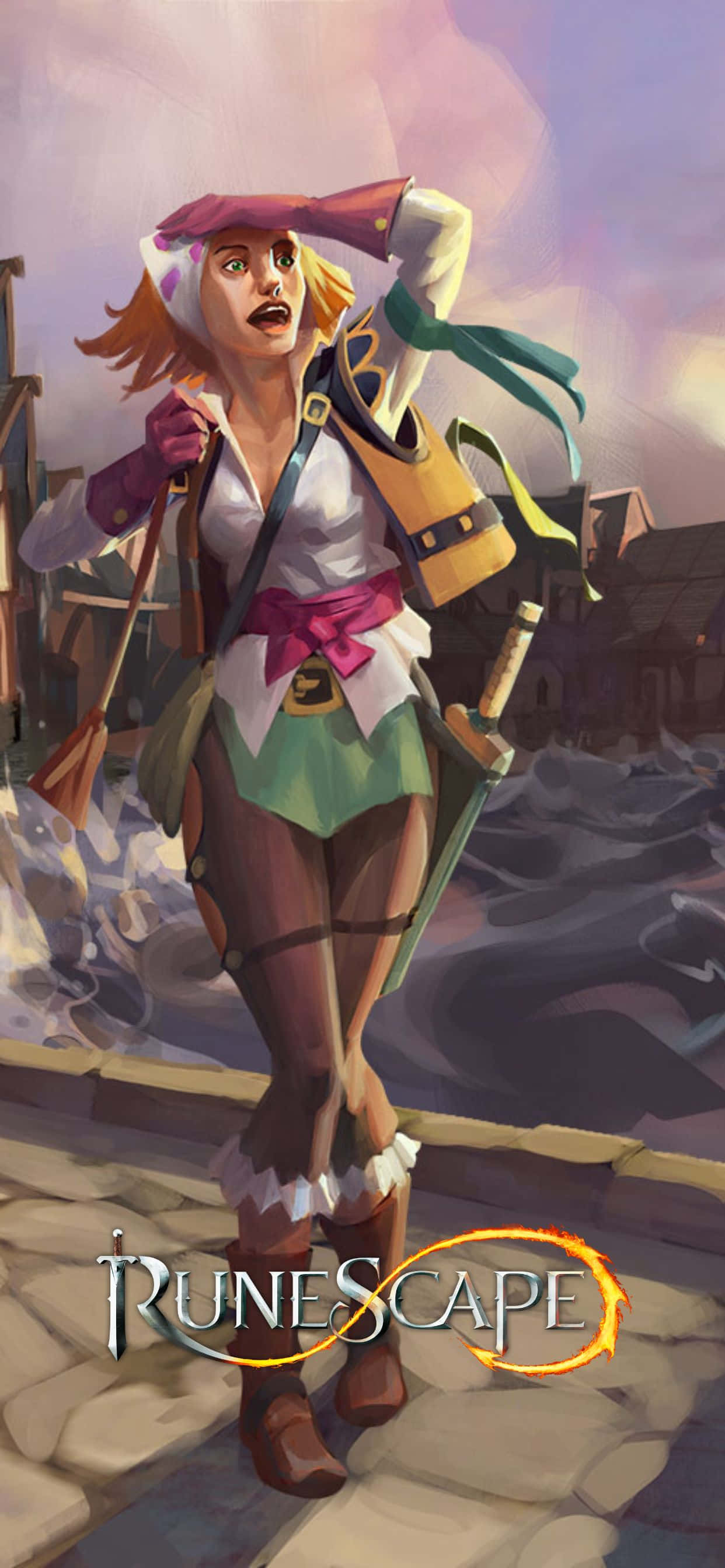 ¡Explora el mundo de Gielinor con el increíble iPhone Xs Max! Fondos de pantalla