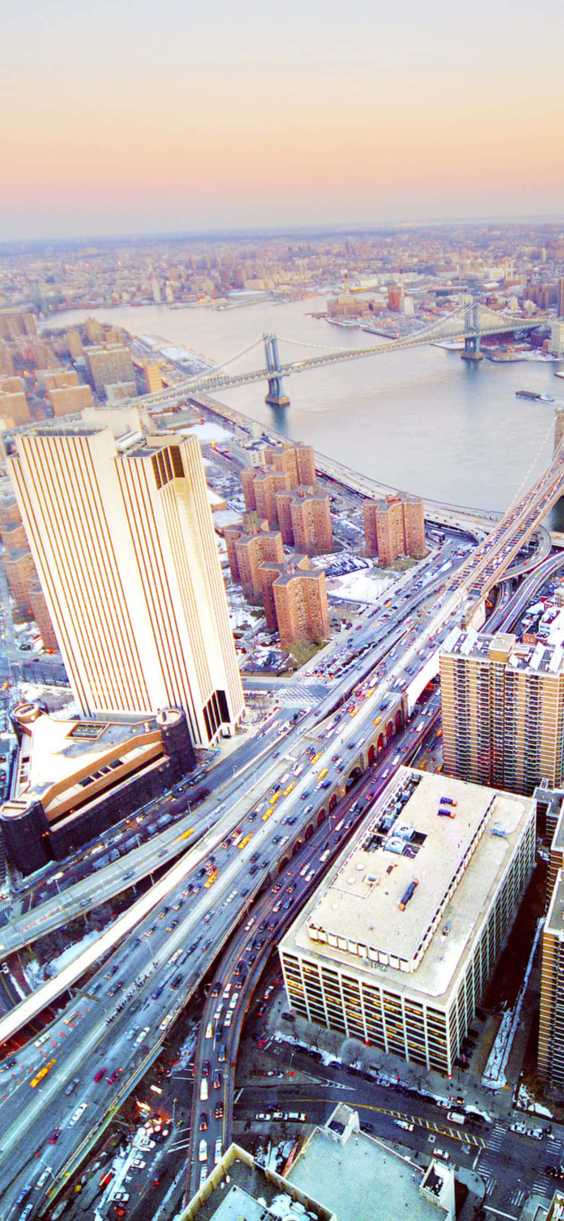 Explora la vibrante ciudad de Nueva York con el último iPhone X Fondos de pantalla