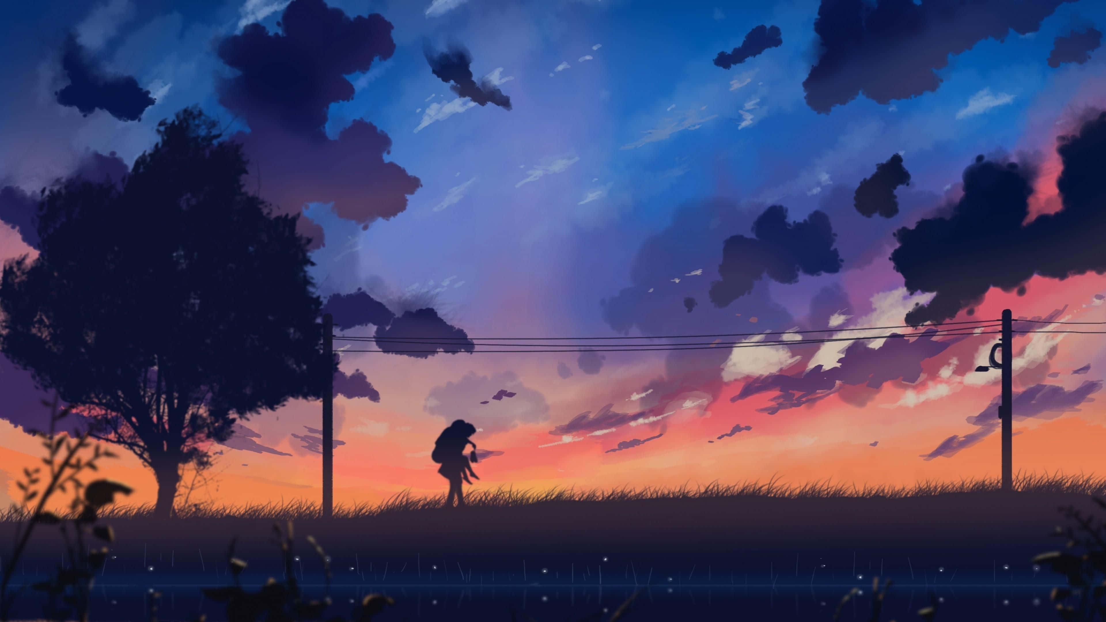 Explora un mundo mágico de Anime con este hermoso paisaje Fondos de pantalla