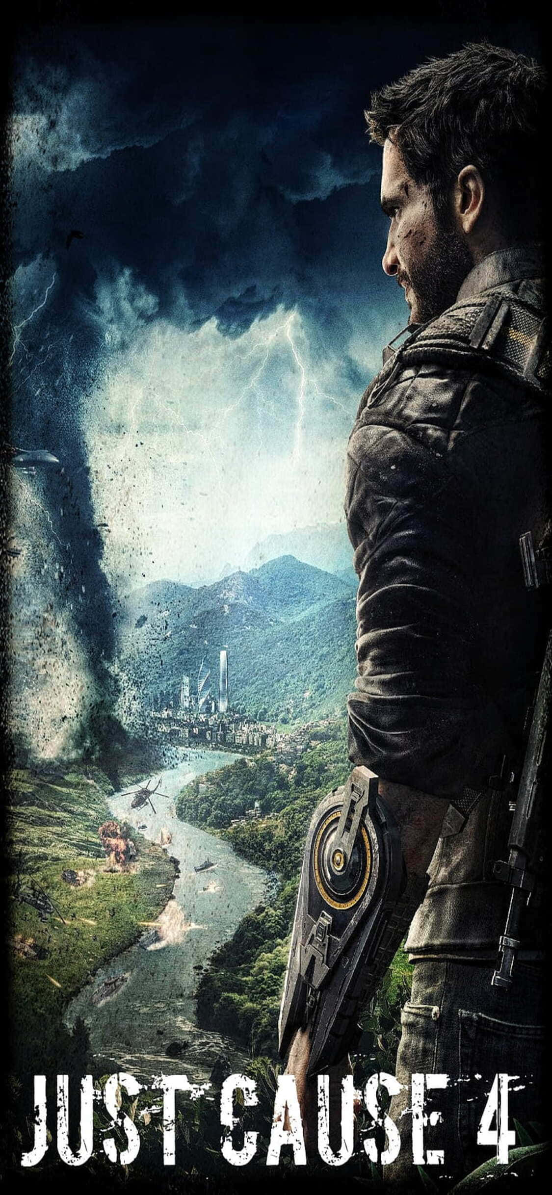 Explora un paraíso de mundo abierto con Just Cause 4 en iPhone X Fondos de pantalla