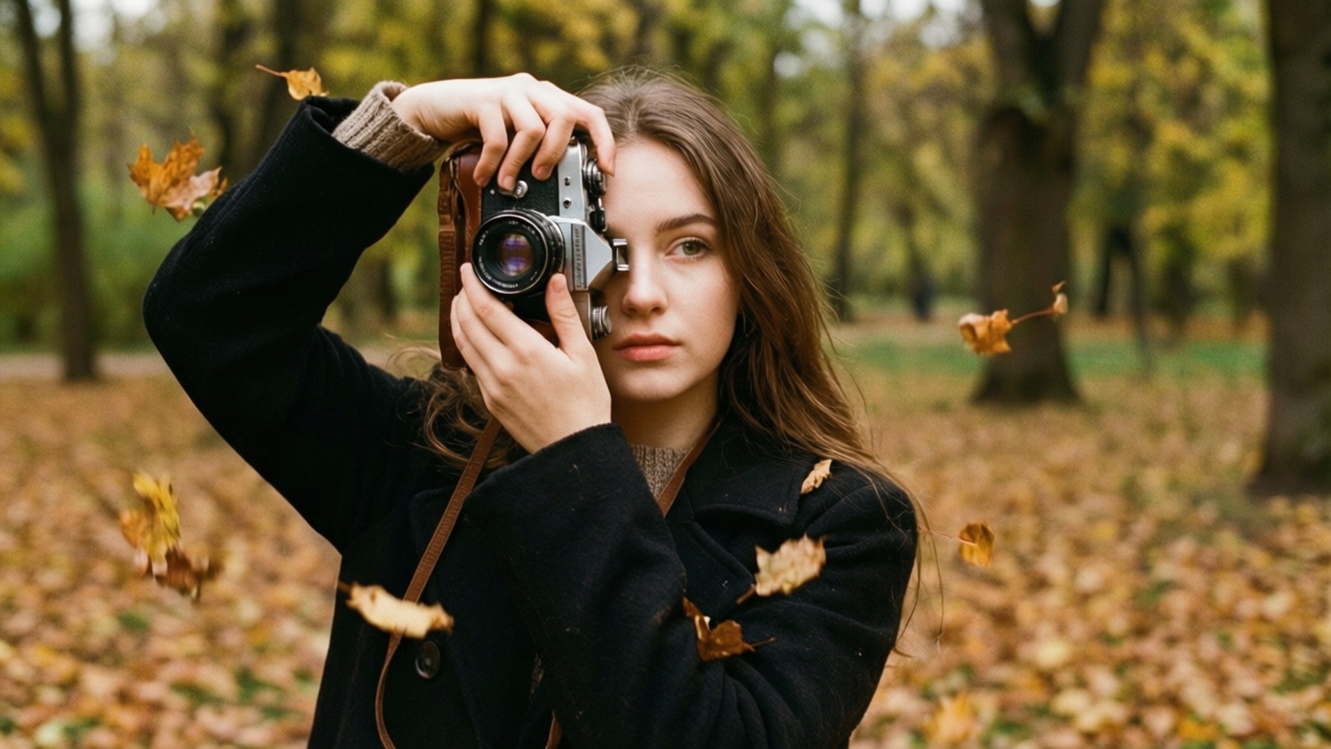 Exploradora de Otoño Fondos de pantalla